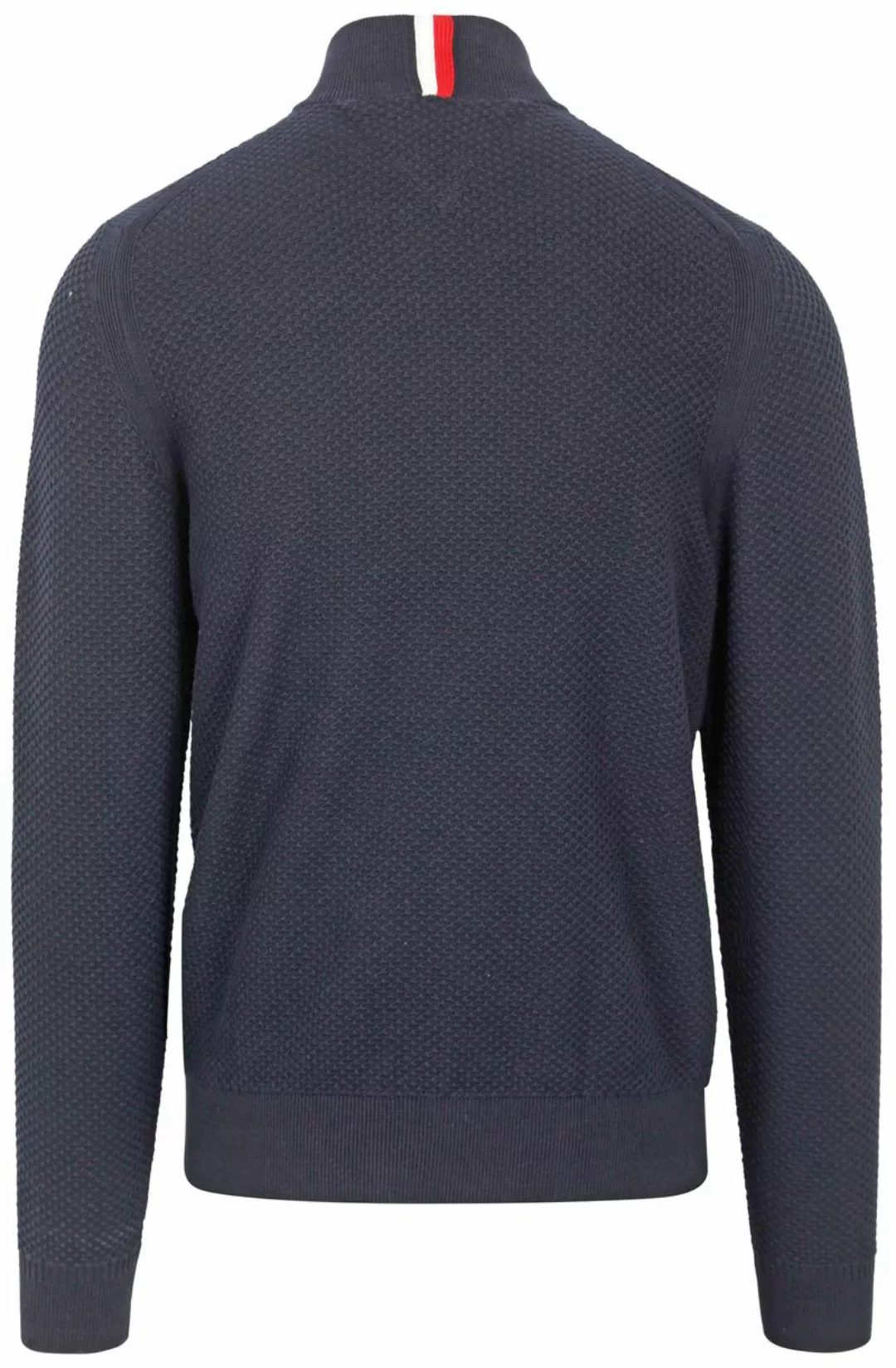 Tommy Hilfiger Half Zip Pullover Struktur Navy - Größe XL günstig online kaufen