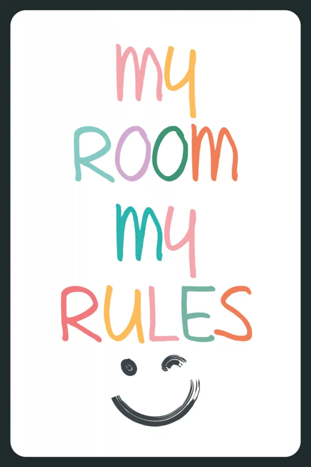 queence Metallbild "My Rules", Sprüche, (1 St.) günstig online kaufen