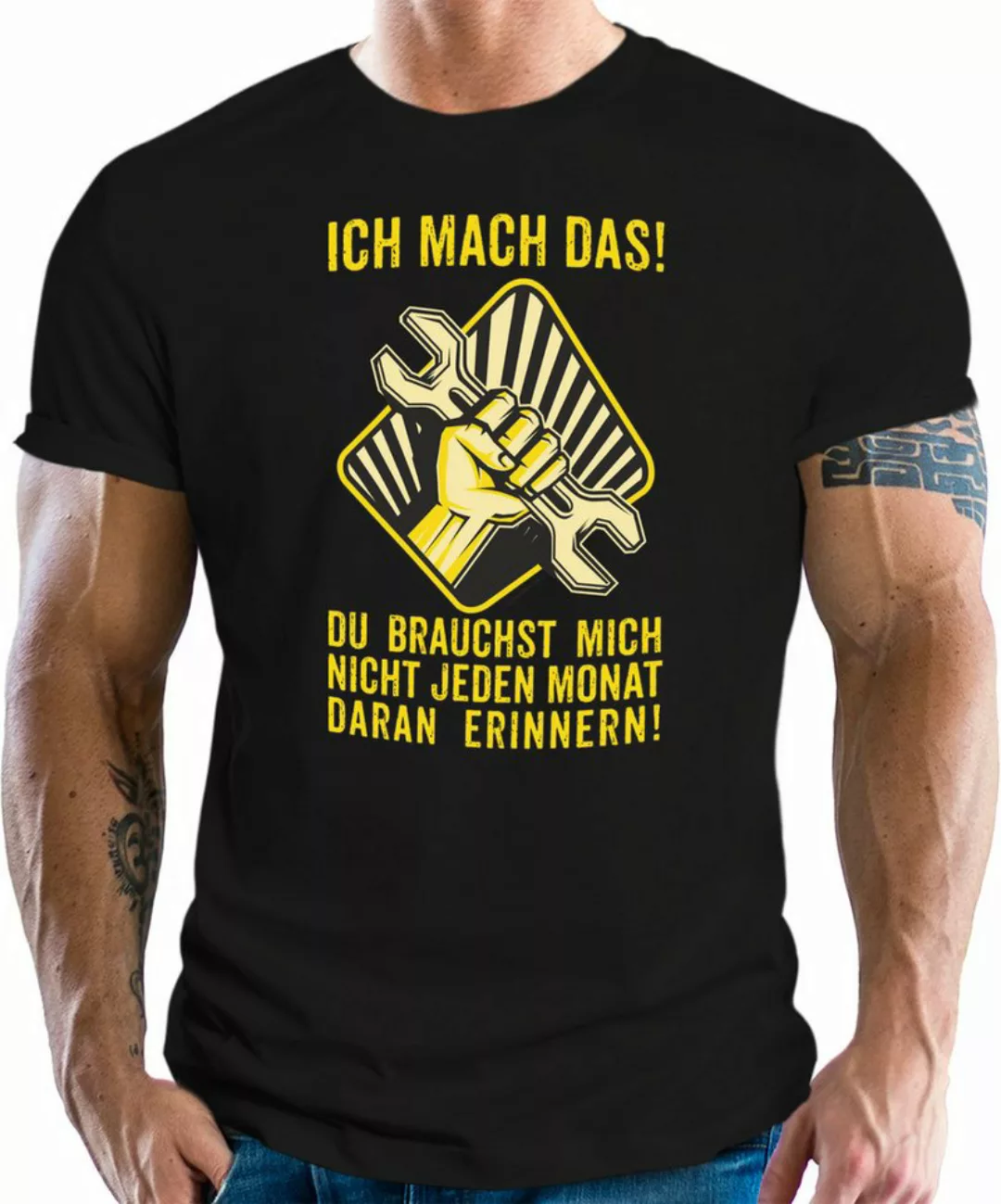 RAHMENLOS® T-Shirt für den gestressten Heim- und Handwerker: Ich mach das! günstig online kaufen