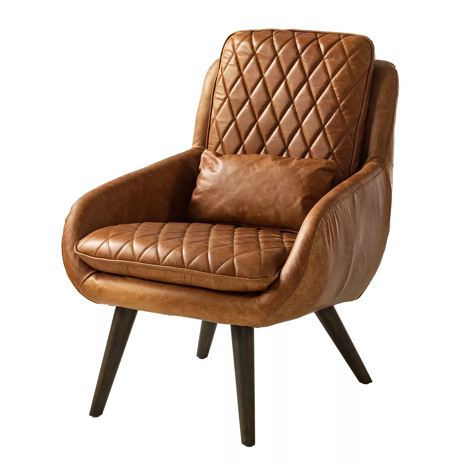 home24 ars manufacti Sessel Belrose II Cognac Echtleder 88x95x74 cm (BxHxT) günstig online kaufen