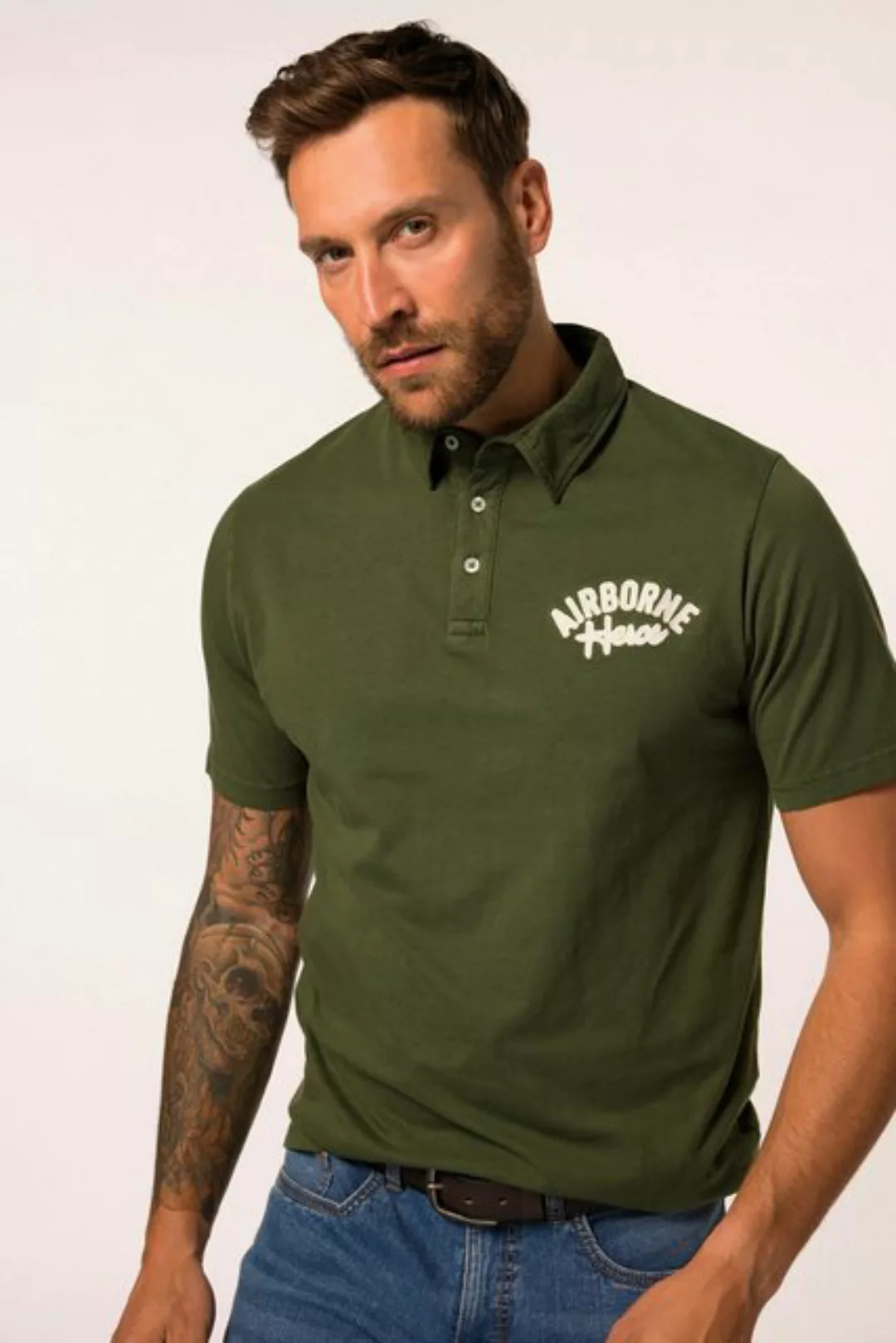 JP1880 Poloshirt Poloshirt Halbarm Jersey Vintage Look bis 8 XL günstig online kaufen