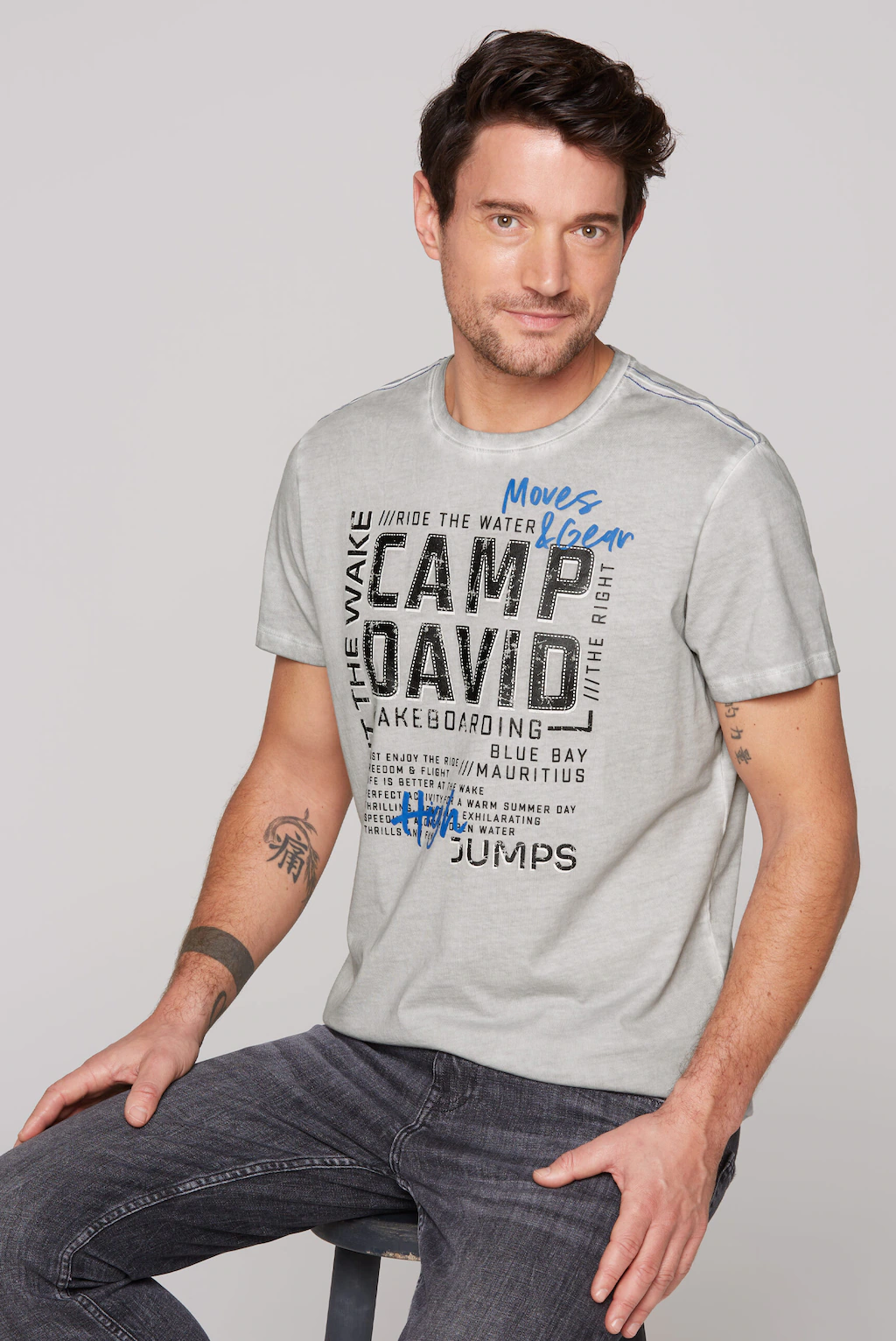 CAMP DAVID Rundhalsshirt, aus Baumwolle günstig online kaufen