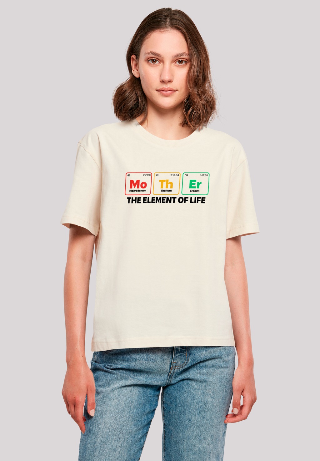 F4NT4STIC T-Shirt "Mothers Day Minimalist Periodic Table Geeky Mom", Premiu günstig online kaufen
