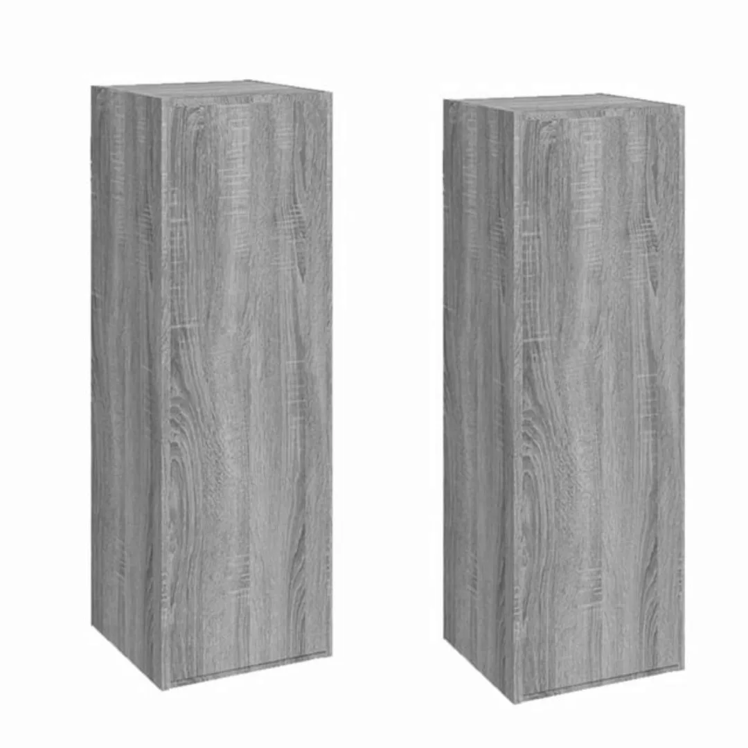 furnicato TV-Schrank TV-Schränke 2 Stk. Grau Sonoma 30,5x30x90 cm Holzwerks günstig online kaufen