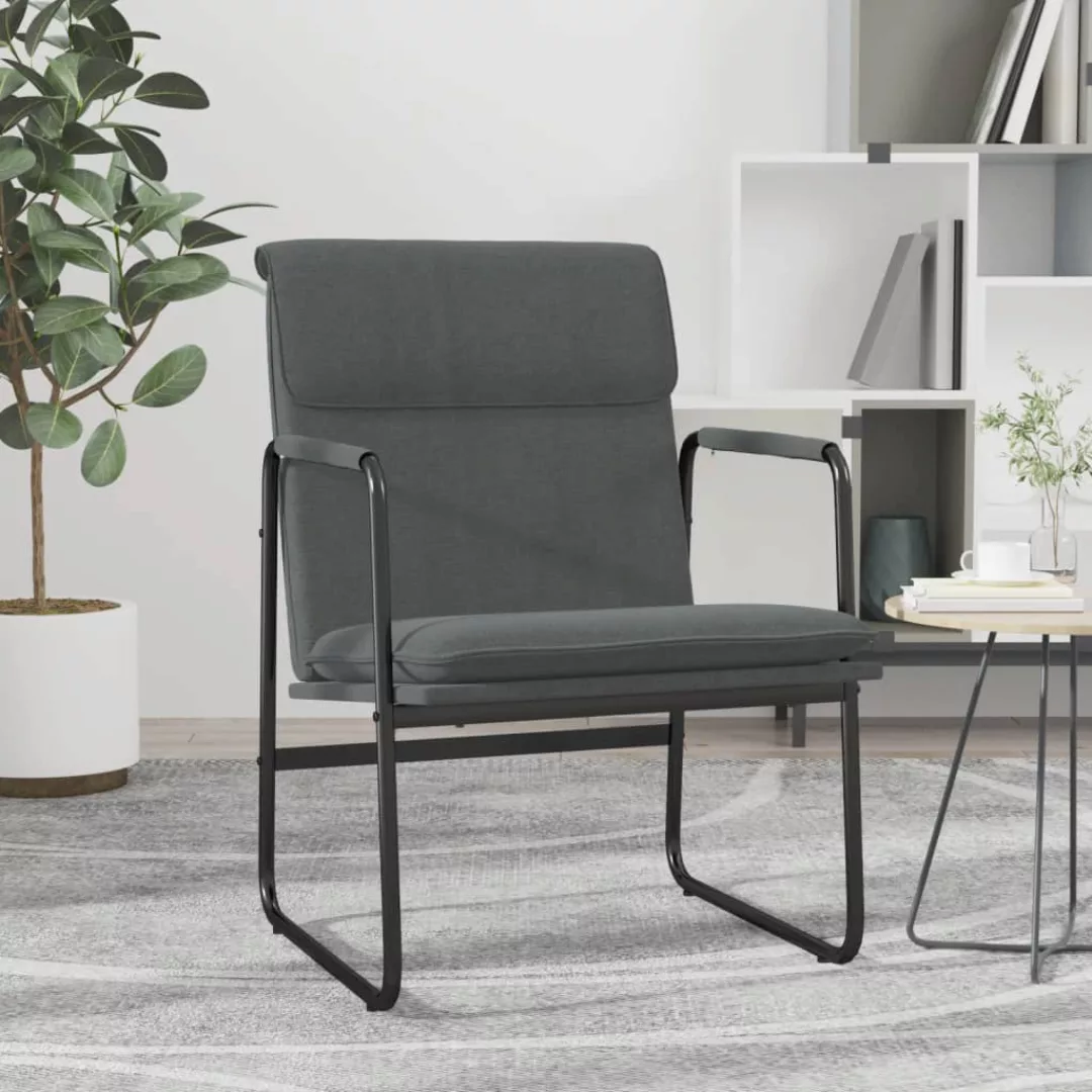 Vidaxl Loungesessel Dunkelgrau 55x64x80 Cm Stoff günstig online kaufen