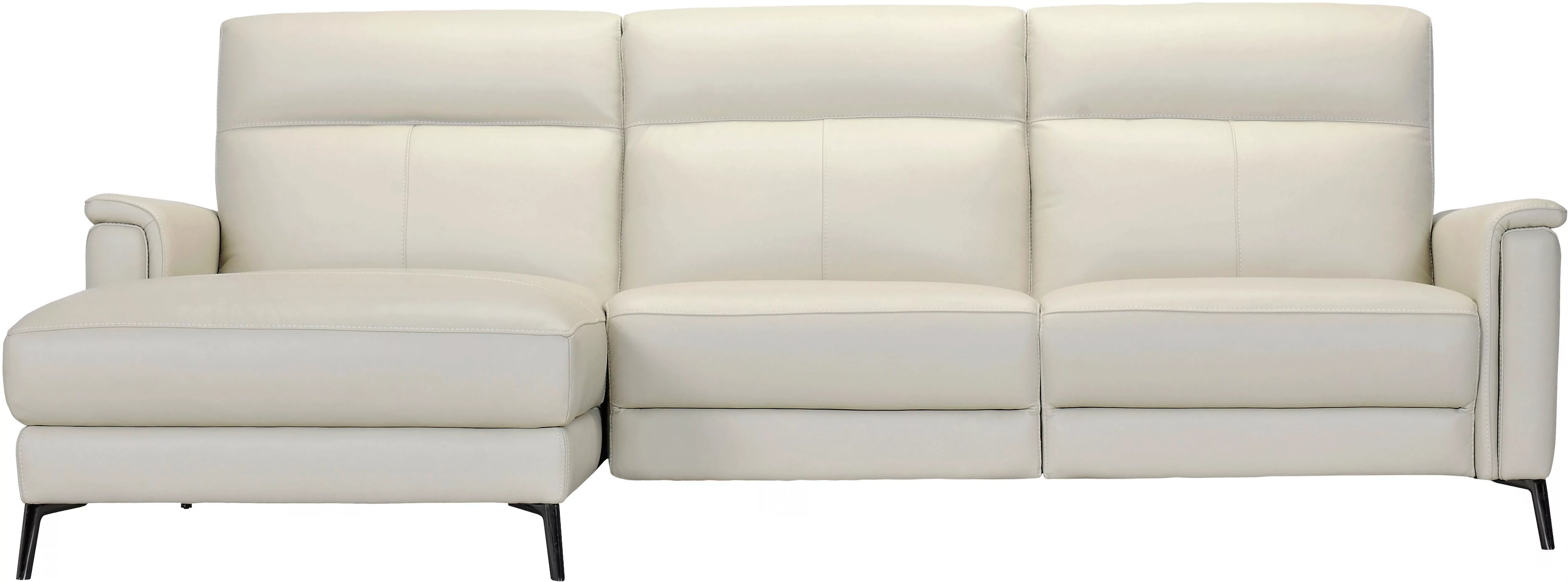 Places of Style Ecksofa "Barano, L-Form, 260cm, in Leder und Webstoff,", el günstig online kaufen