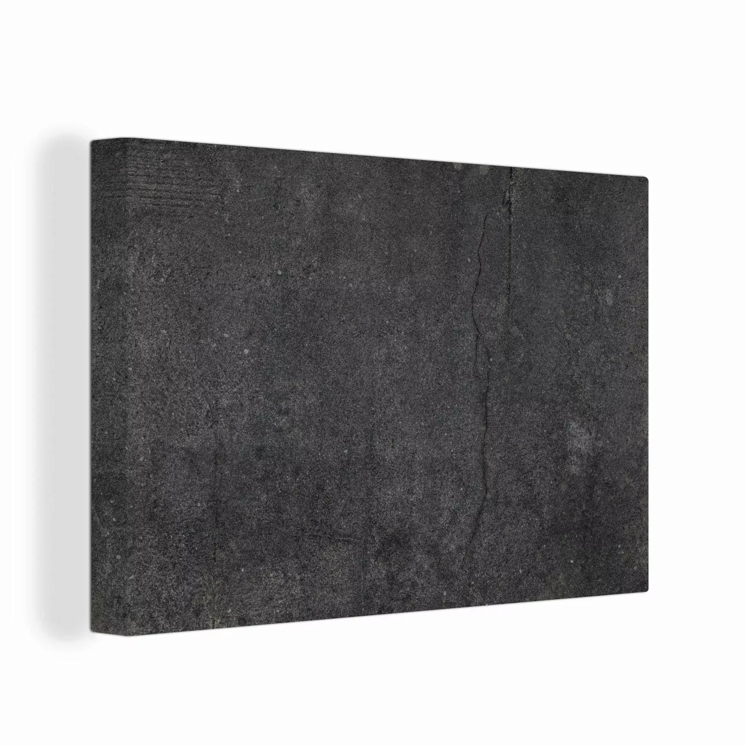 OneMillionCanvasses® Leinwandbild Beton - Schwarz - günstig online kaufen