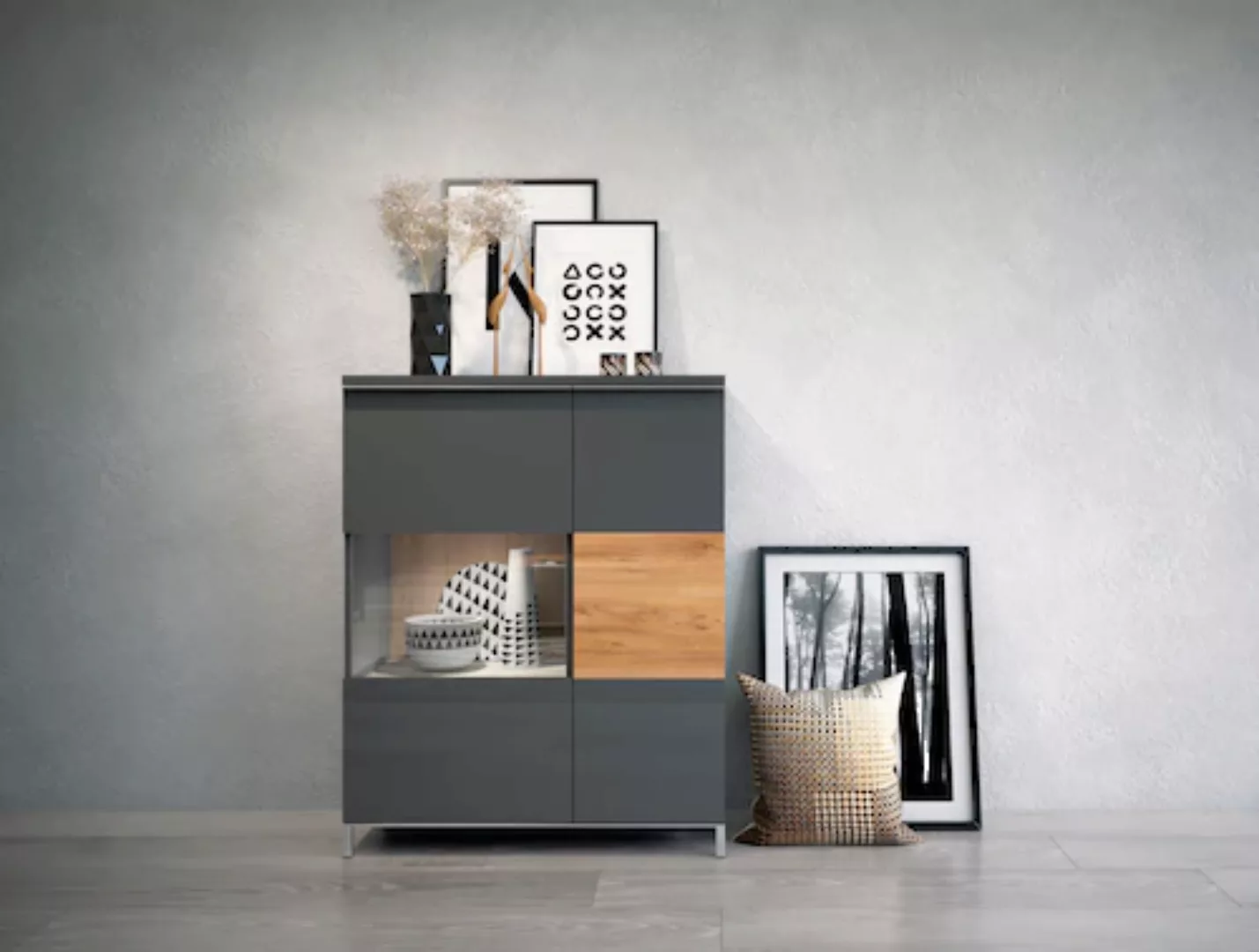 Places of Style Vitrine "Onyx", mit Soft-Close-Funktion günstig online kaufen