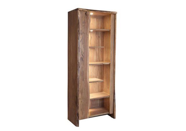 Massivmoebel24 Standvitrine (Vitrine Akazie 81x45x204 natur lackiert PURE A günstig online kaufen