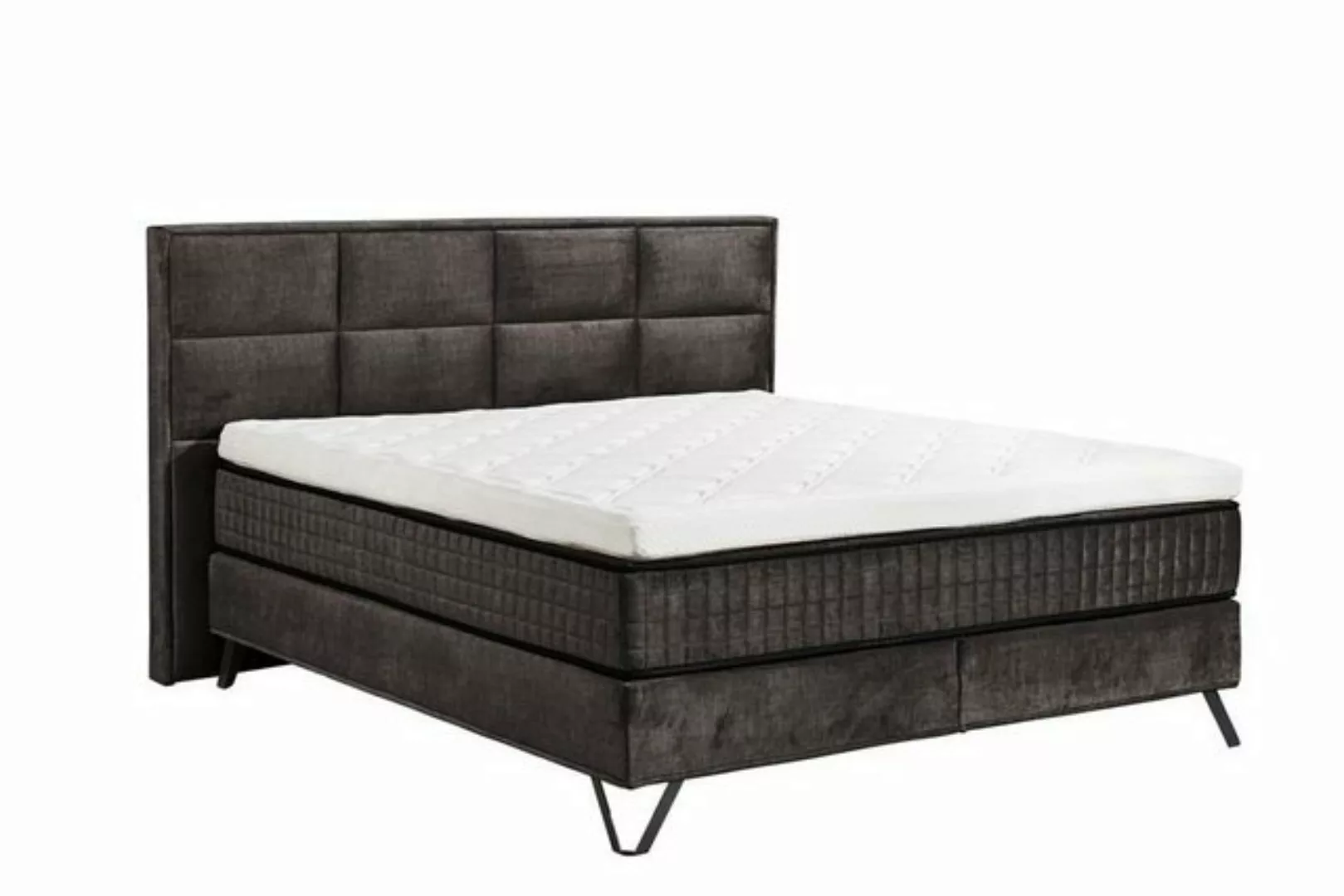 ED EXCITING DESIGN Boxspringliege (180 x 200 cm, Hamton), Schwarz günstig online kaufen