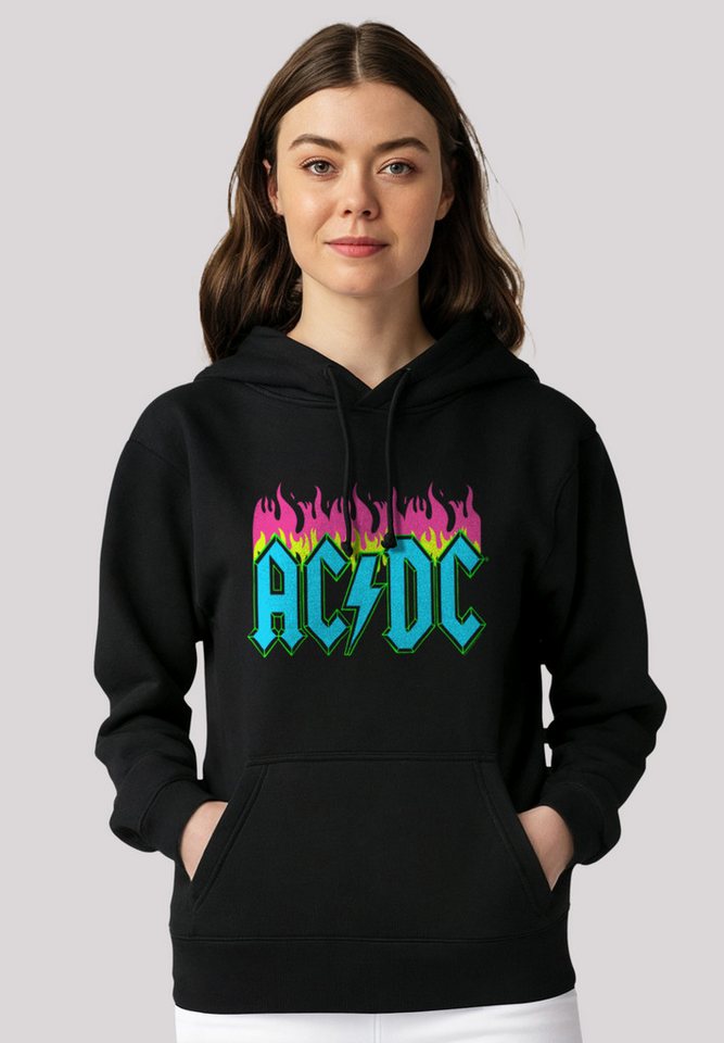 F4NT4STIC Kapuzenpullover ACDC Neon Flames Premium Qualität günstig online kaufen