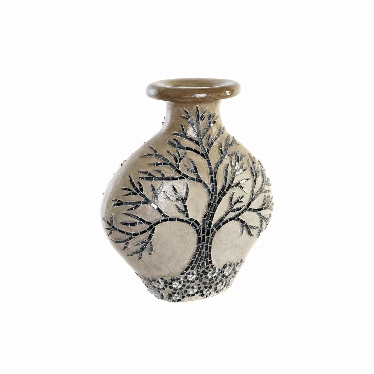 Vase Dkd Home Decor Baum Kristall Schwarz Beige Terrakotta (30 X 15 X 33,5 günstig online kaufen