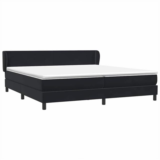 vidaXL Bett Boxspringbett mit Matratzen Schwarz 200x210 cm Samt günstig online kaufen