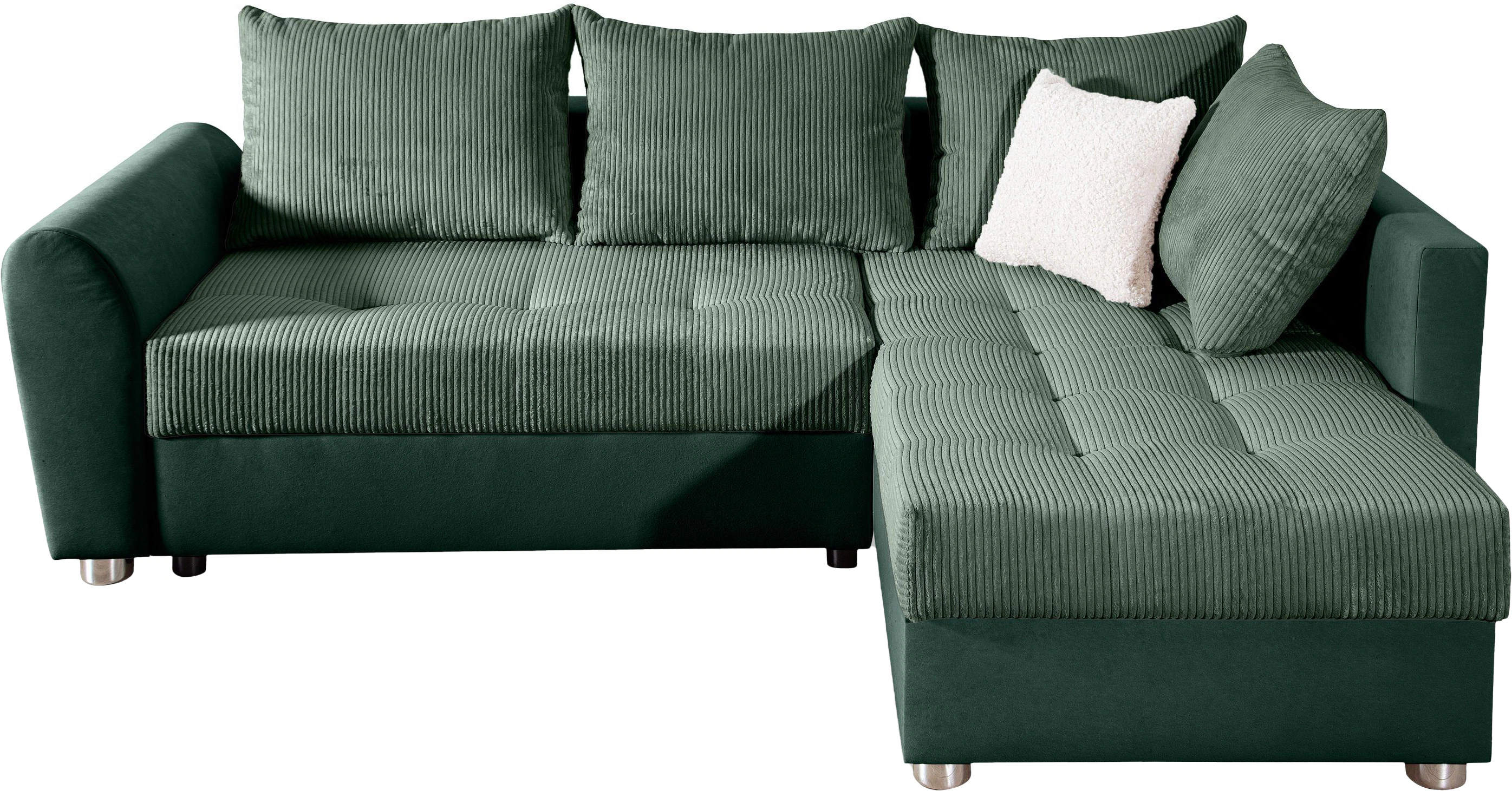 COLLECTION AB Ecksofa "Jana L-Form", inkl. Bettfunktion,Bettkasten und Bonn günstig online kaufen