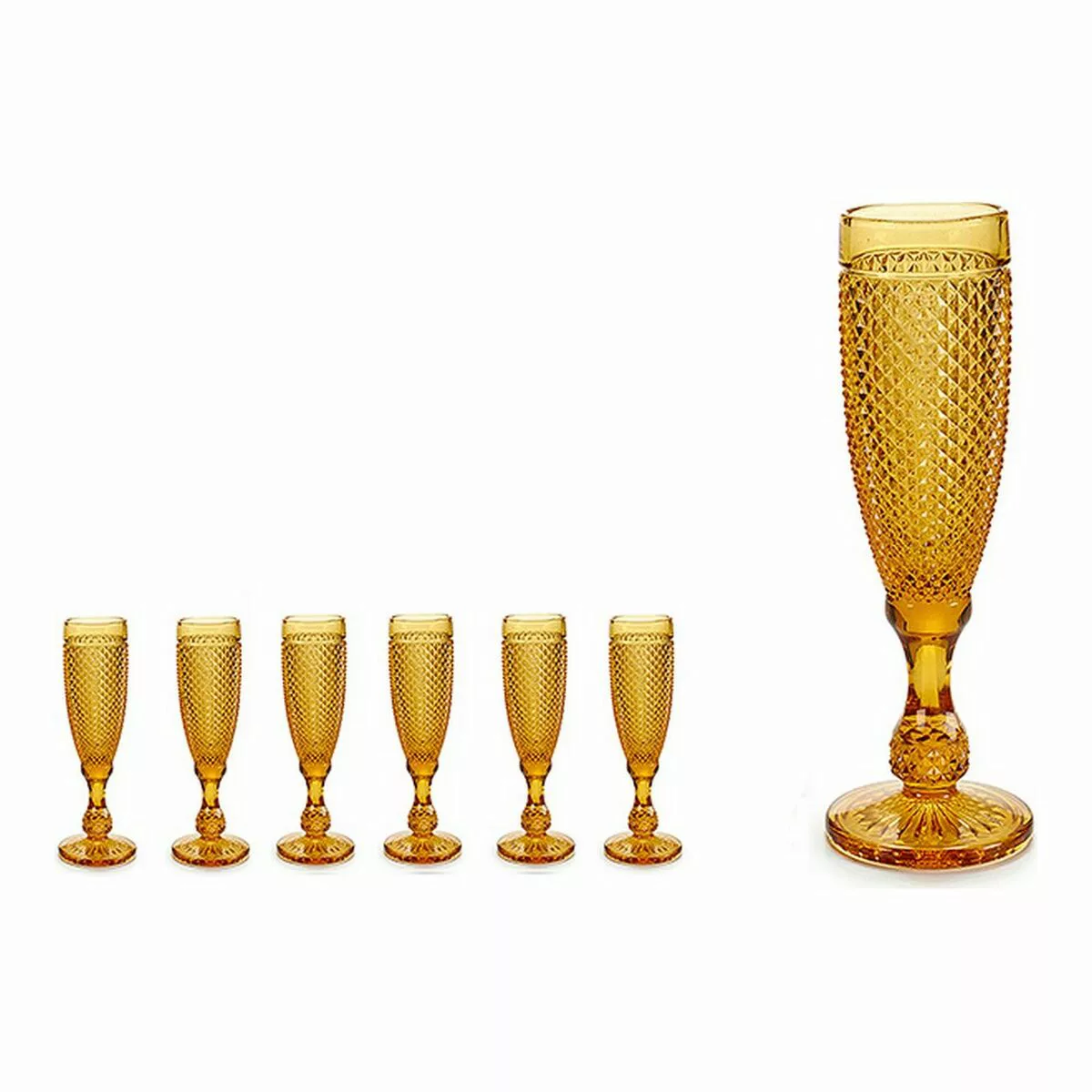 Champagnerglas Vivalto Bernstein 180 Ml Kristall (180 Ml) (7 X 20 X 7 Cm) ( günstig online kaufen