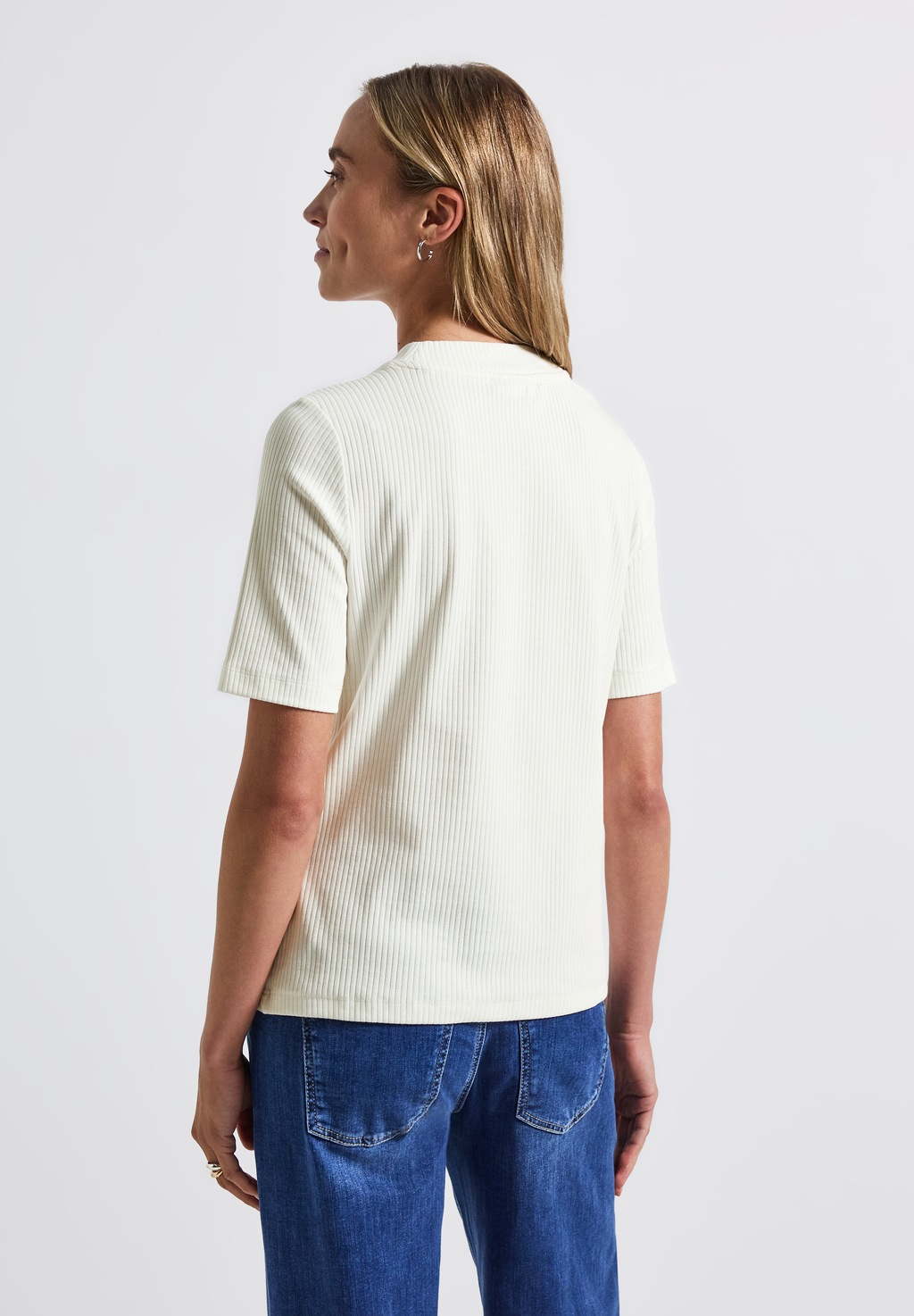 STREET ONE T-Shirt, aus Baumwolle mit Stretchante günstig online kaufen