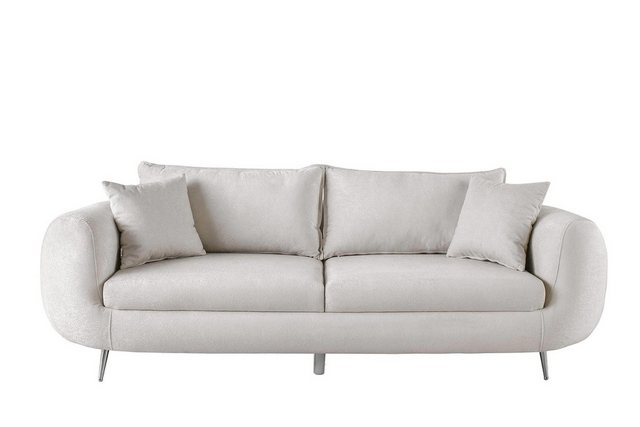 JVmoebel 3-Sitzer Dreisitzer Couch Moderne Polstersofa Sofa 3 Sitzer Weiß, günstig online kaufen