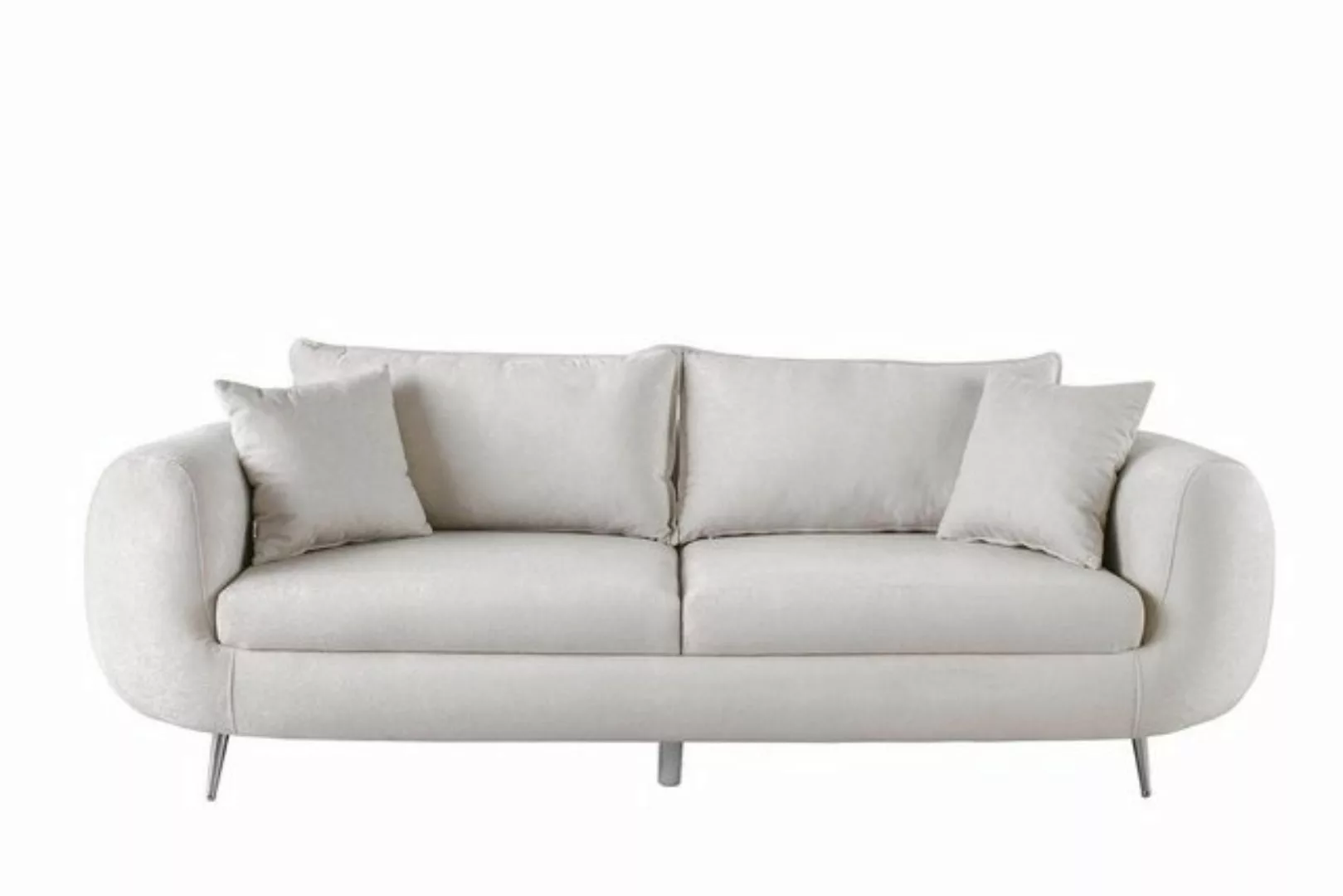 JVmoebel 3-Sitzer Dreisitzer Couch Moderne Polstersofa Sofa 3 Sitzer Weiß, günstig online kaufen