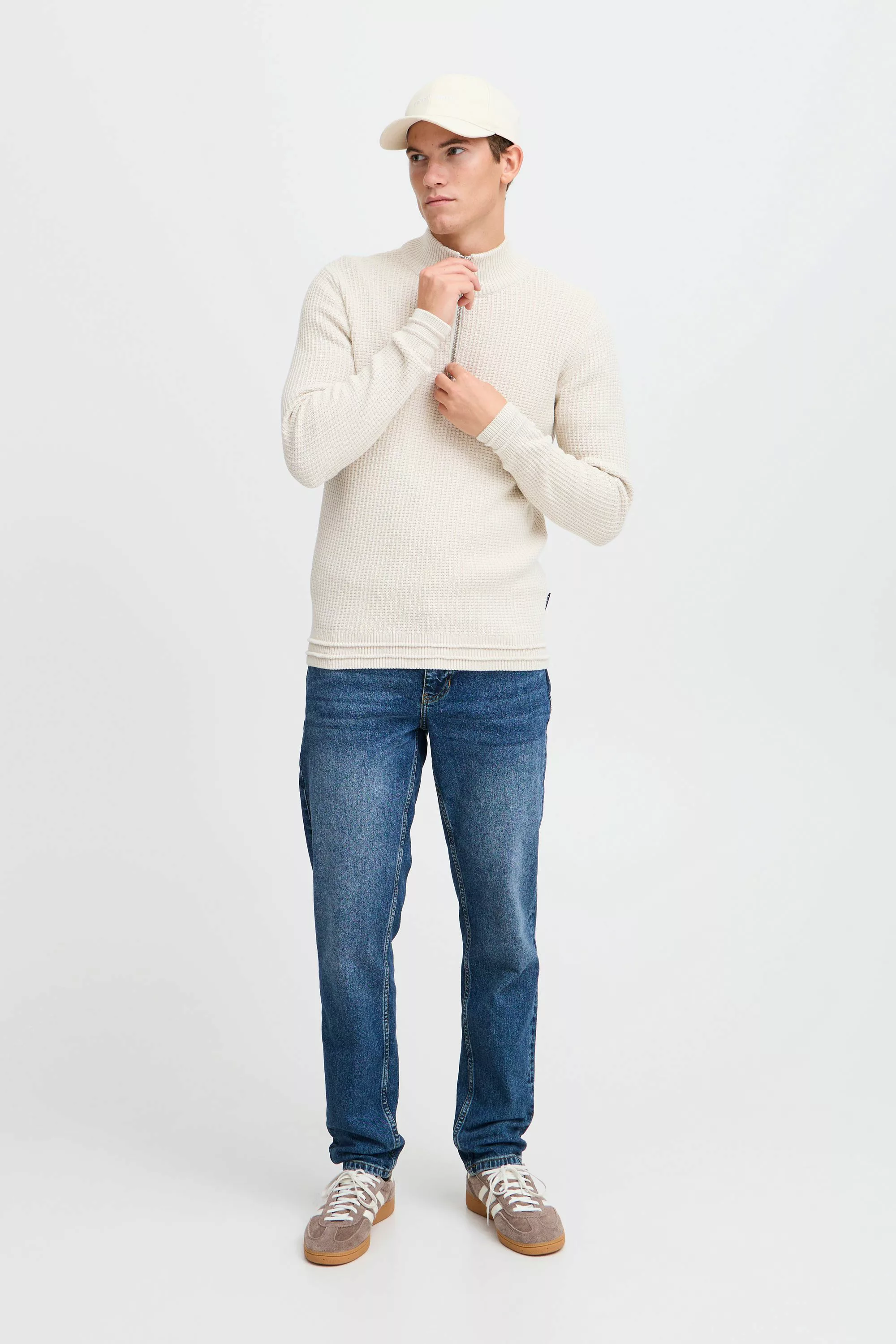 Casual Friday Troyer "Troyer CFKARL halfzip structured knit" günstig online kaufen