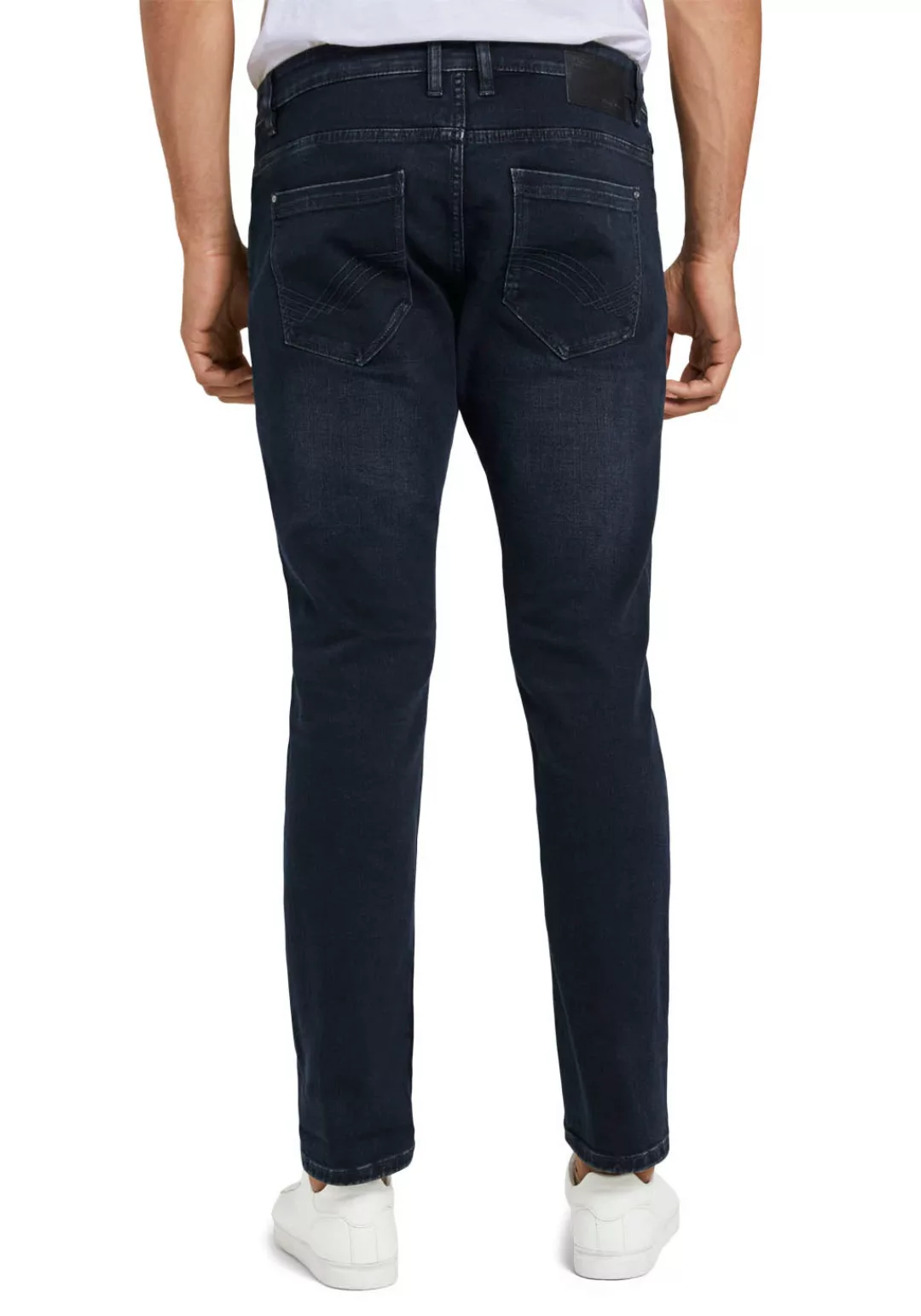 Tom Tailor Herren Jeans Josh - Slim Fit - Blau - Dark Stone Blue Black günstig online kaufen