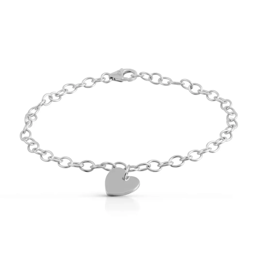 Vivance Armband "925 Silber rhodiniert mit Herz Motiv" günstig online kaufen