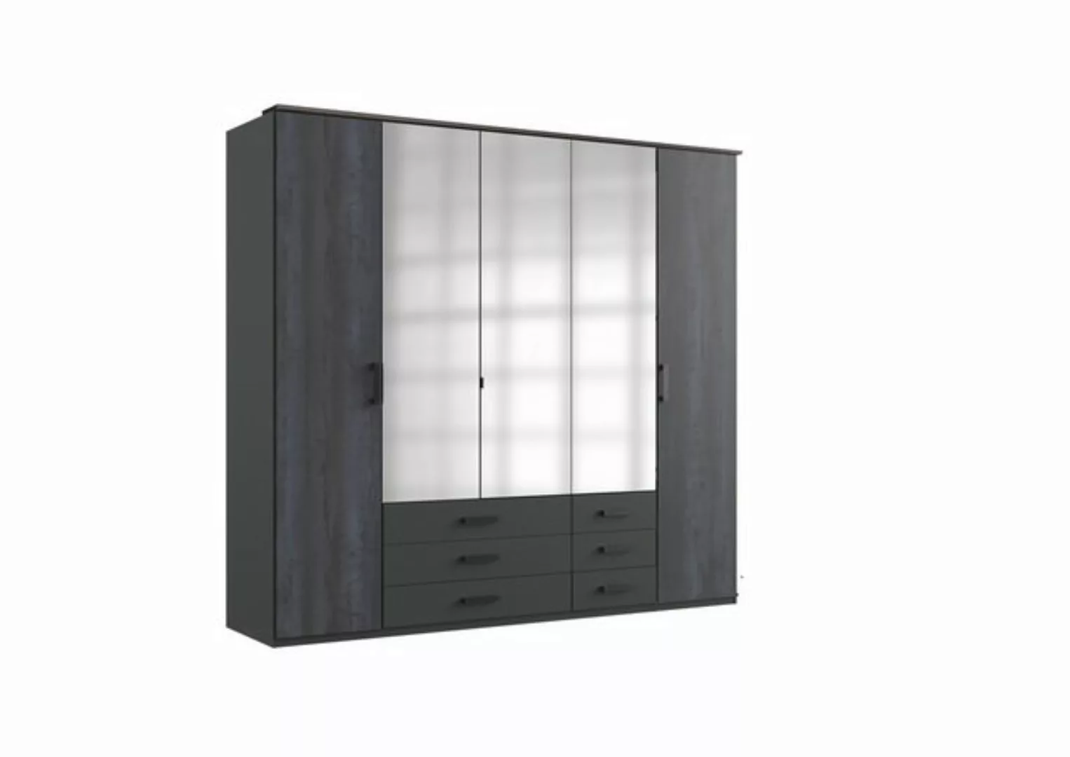 freiraum Drehtürenschrank Göteborg in GRAPHIT + DIGI STEEL OPTIK - 225x210x günstig online kaufen