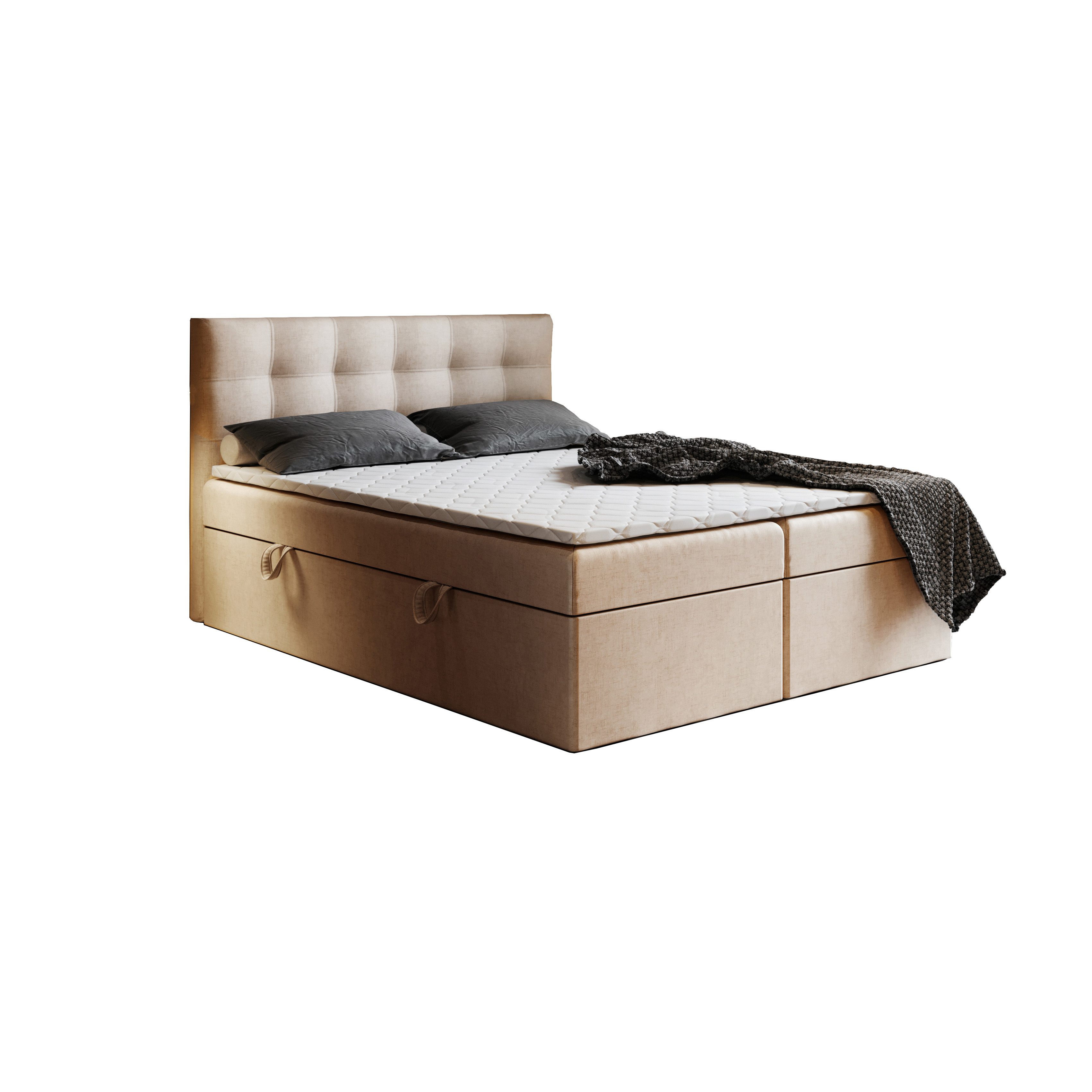 Godre Boxspringbett mit Bettkasten Ewora 200x200 günstig online kaufen