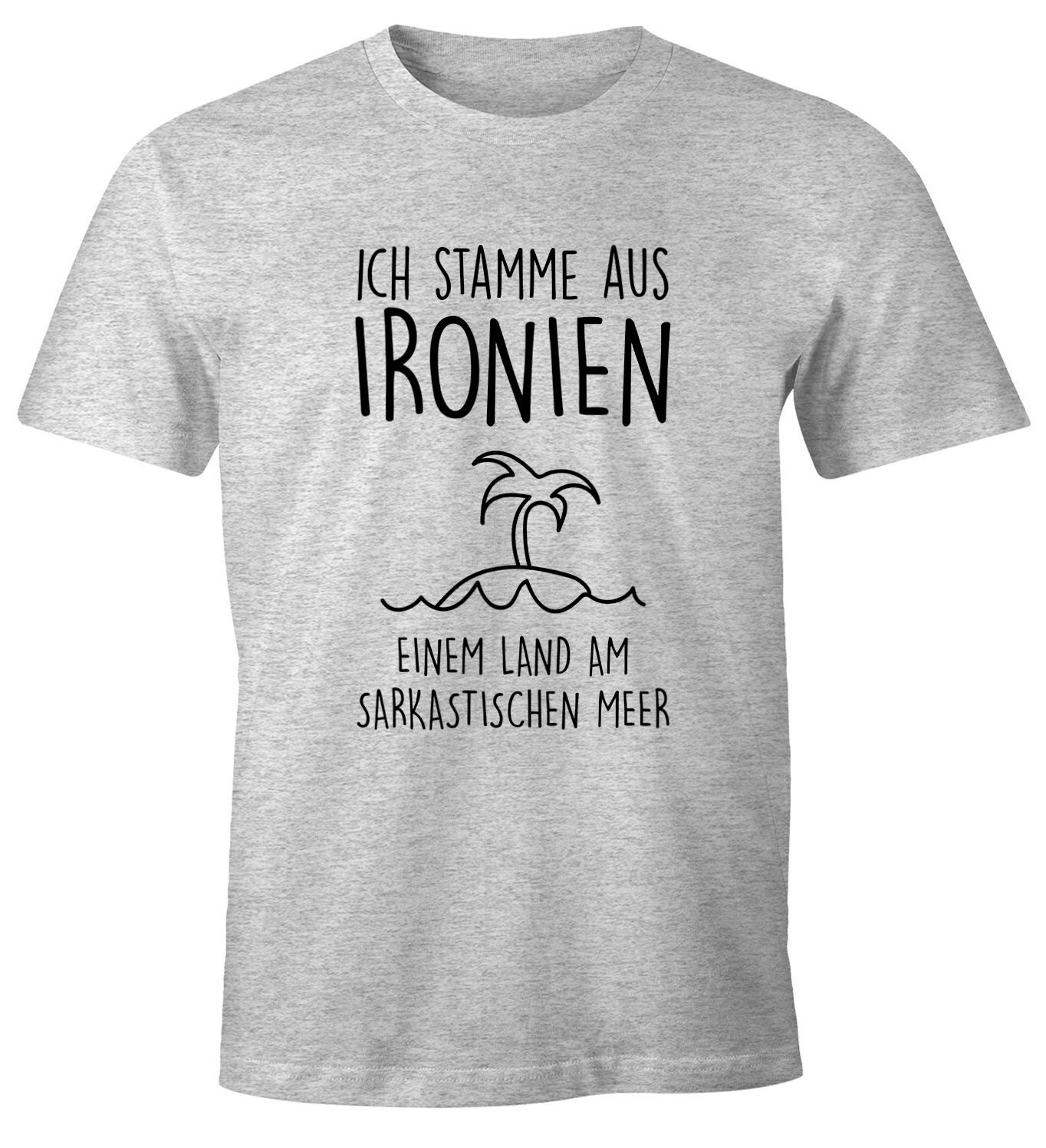 MoonWorks Print-Shirt Herren T-Shirt Ich stamme günstig online kaufen