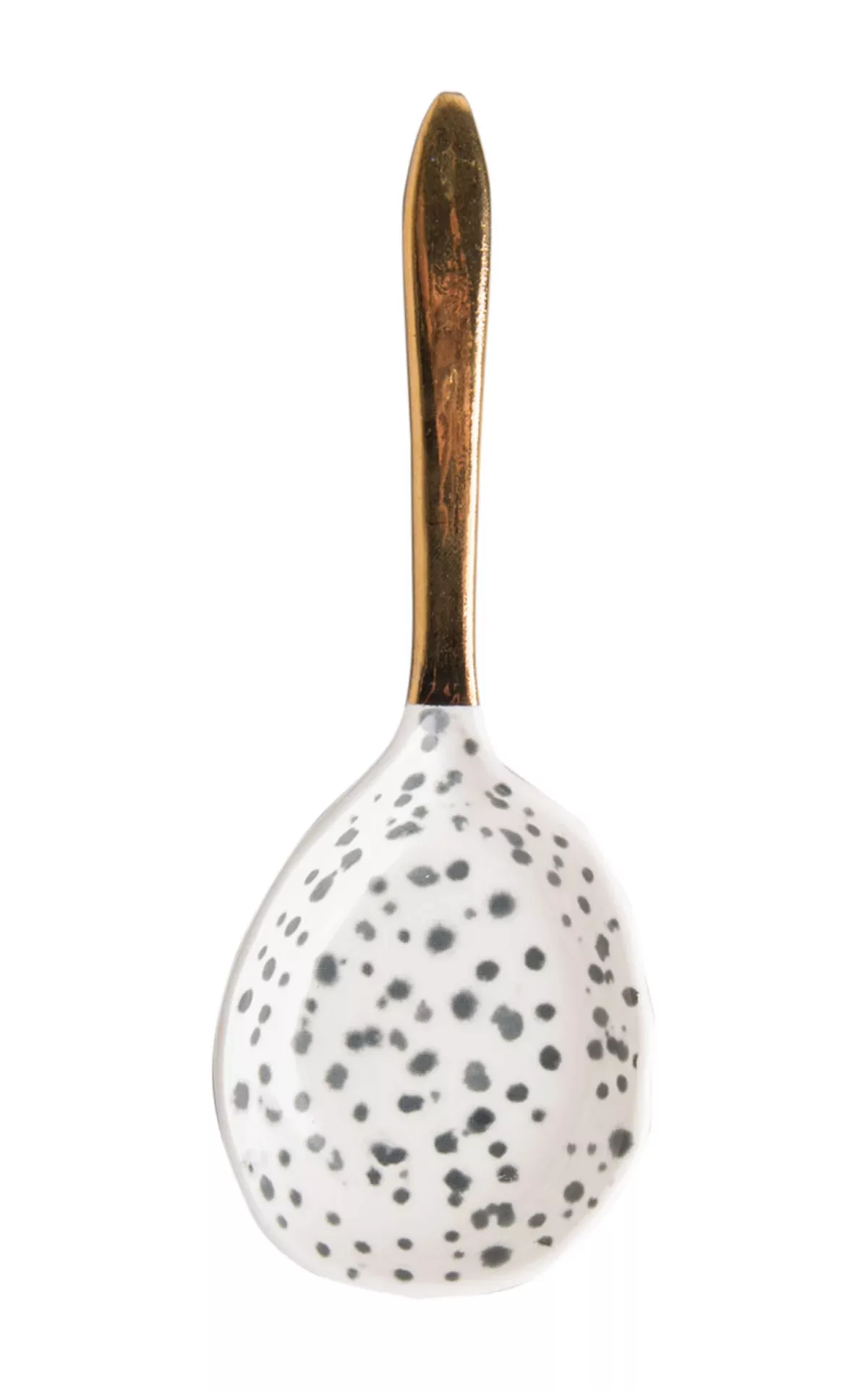 Spoon kuba Servierteller 16cm Schwarz-weiß-gold günstig online kaufen
