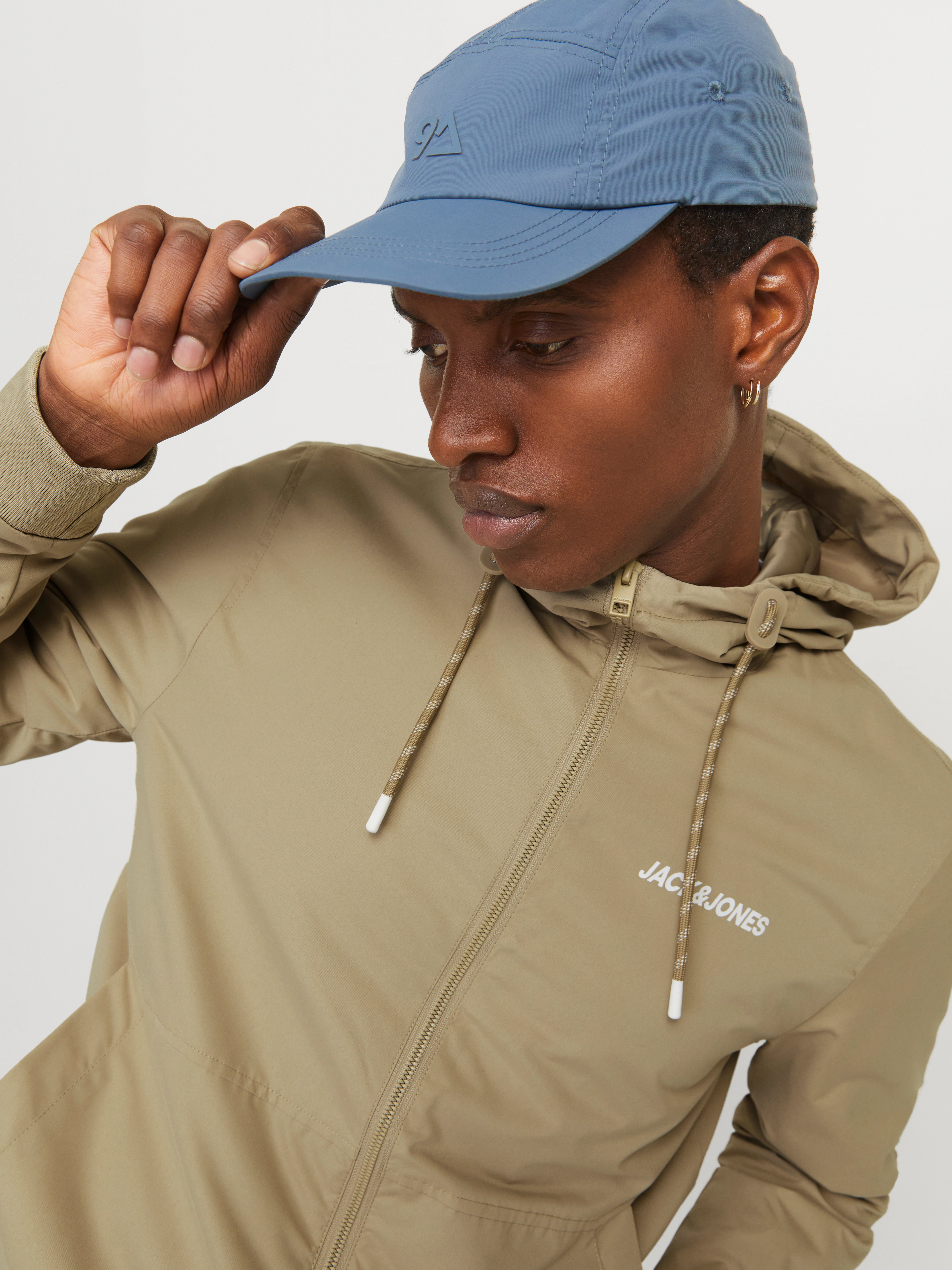 Jack & Jones Blouson JJERUSH HOOD BOMBER NOOS mit Logo Schriftzug günstig online kaufen