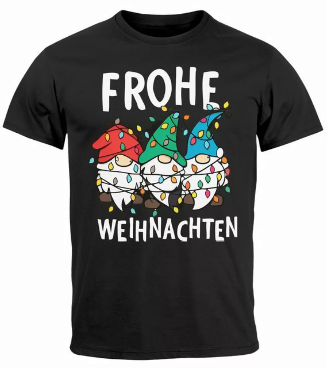 MoonWorks Print-Shirt Herren T-Shirt Frohe Weihnachten Lustig Weihnachtsshi günstig online kaufen