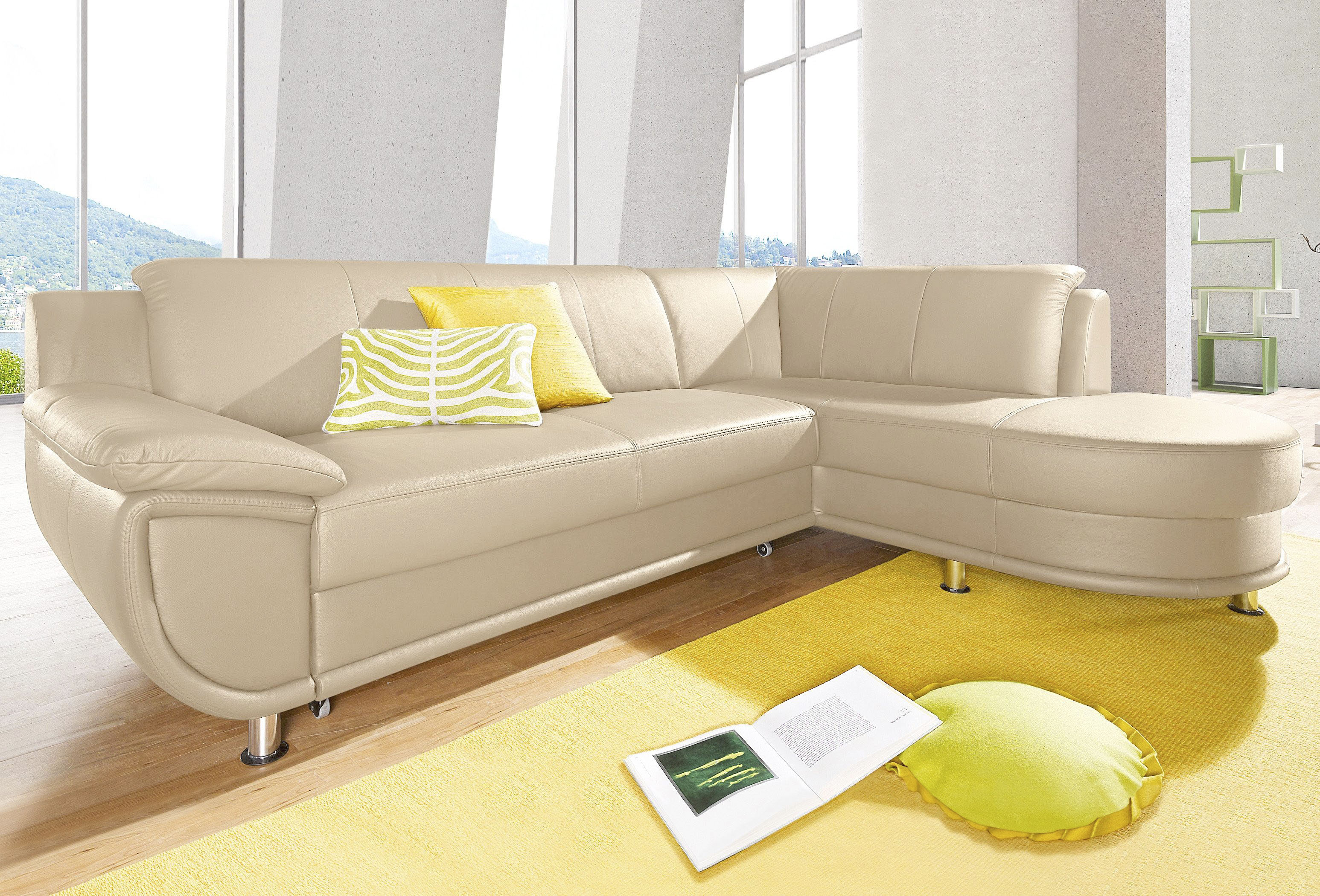 TRENDMANUFAKTUR Ecksofa »Rondo, zeitlos und elegant, bequem, L-Form«, wahlw günstig online kaufen
