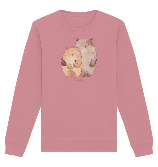 Mr. & Mrs. Panda Longpullover Größe S Bären Liebe - Canyon Pink - Geschenk, günstig online kaufen