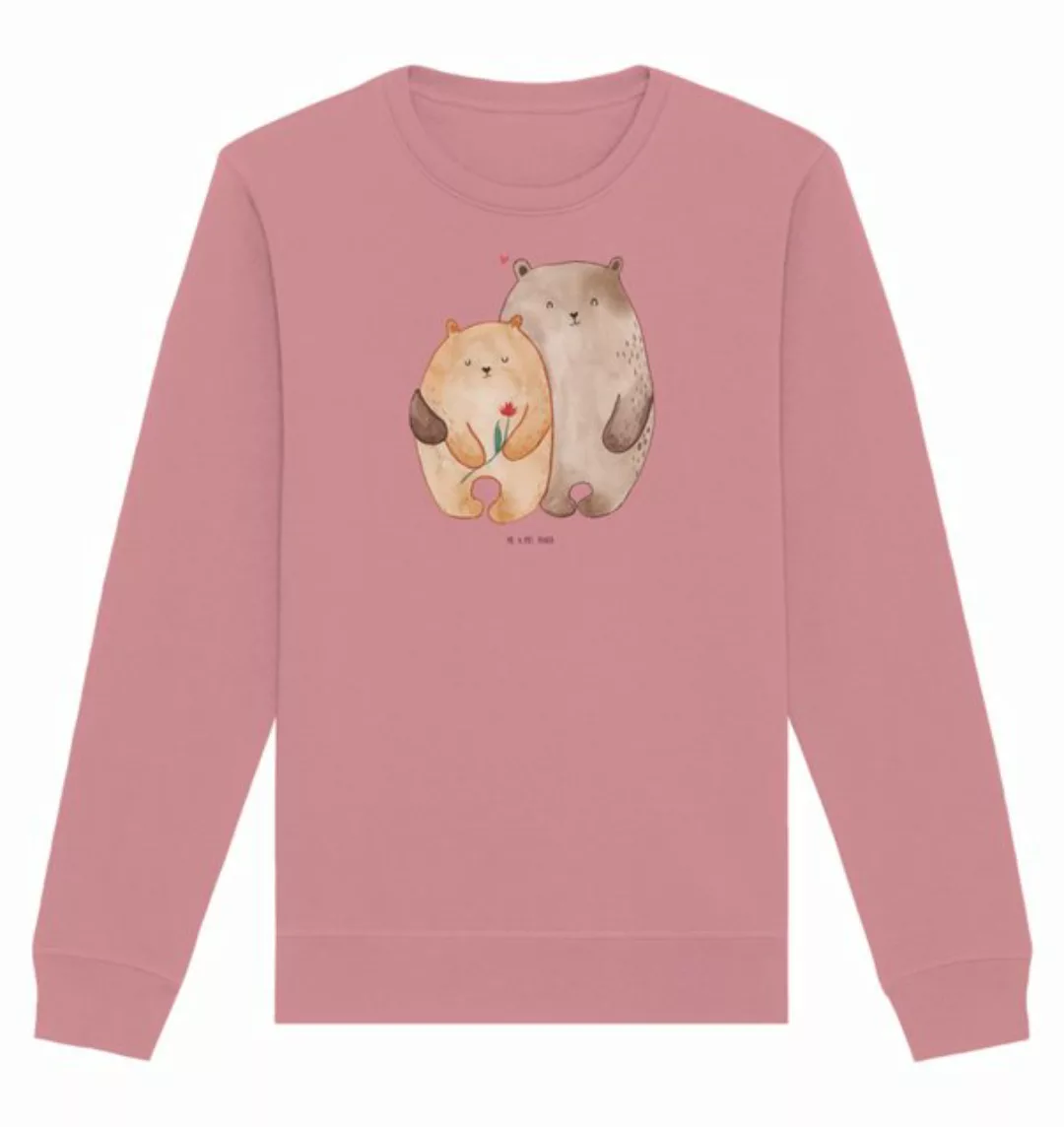 Mr. & Mrs. Panda Longpullover Größe L Bären Liebe - Canyon Pink - Geschenk, günstig online kaufen