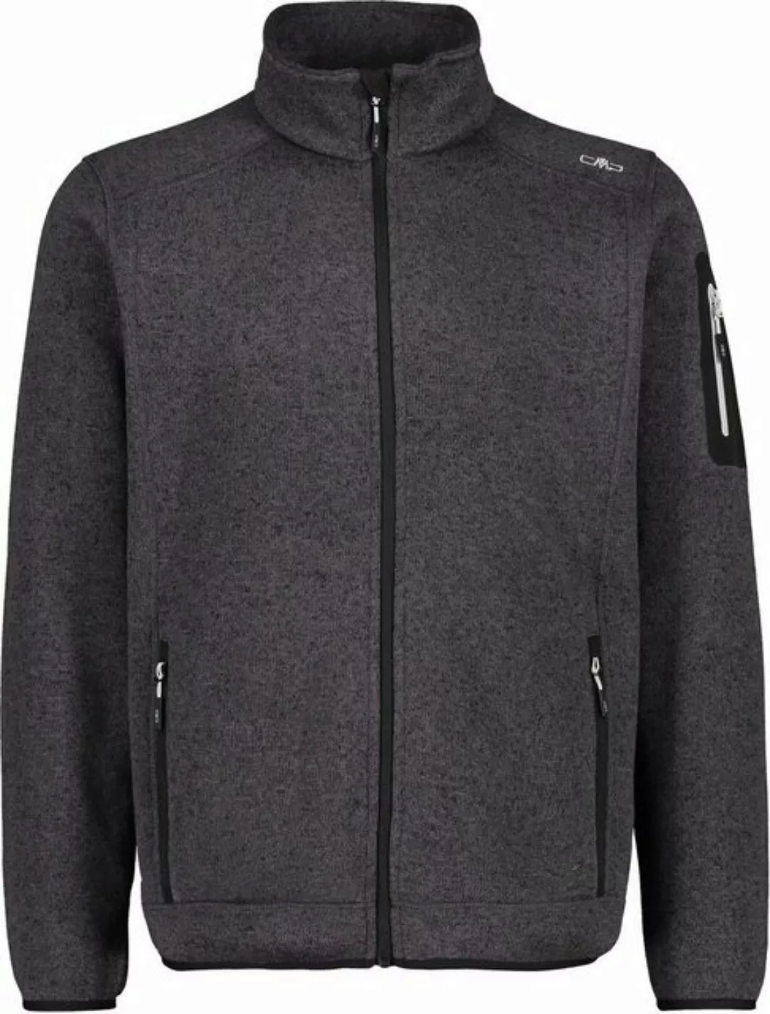 CMP Fleecejacke MAN JACKET 44UE NERO-GLACIER günstig online kaufen