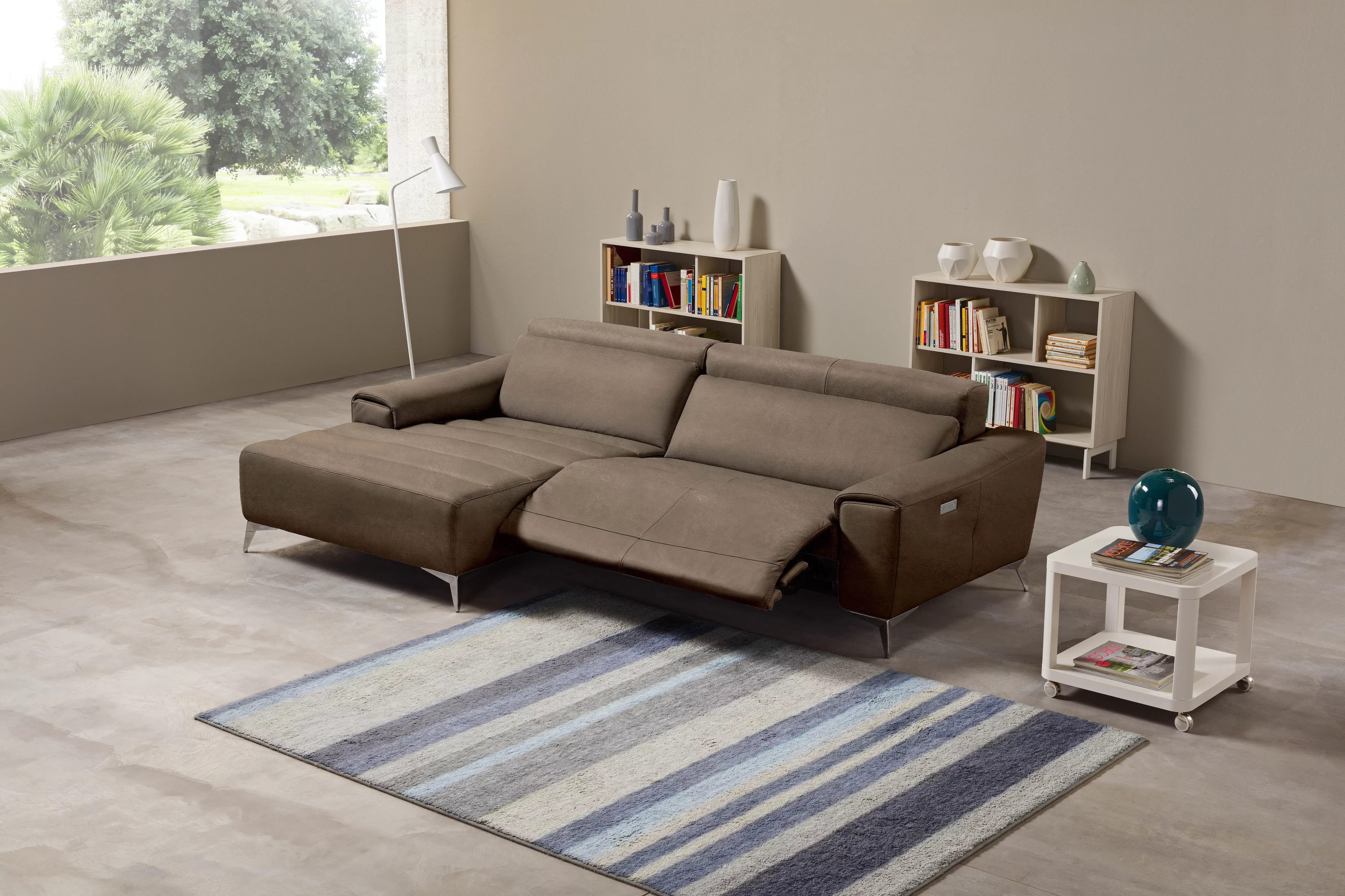 Egoitaliano Ecksofa »Suzette, Designsofa mit hohem Sitzkomfort«, mit Recami günstig online kaufen