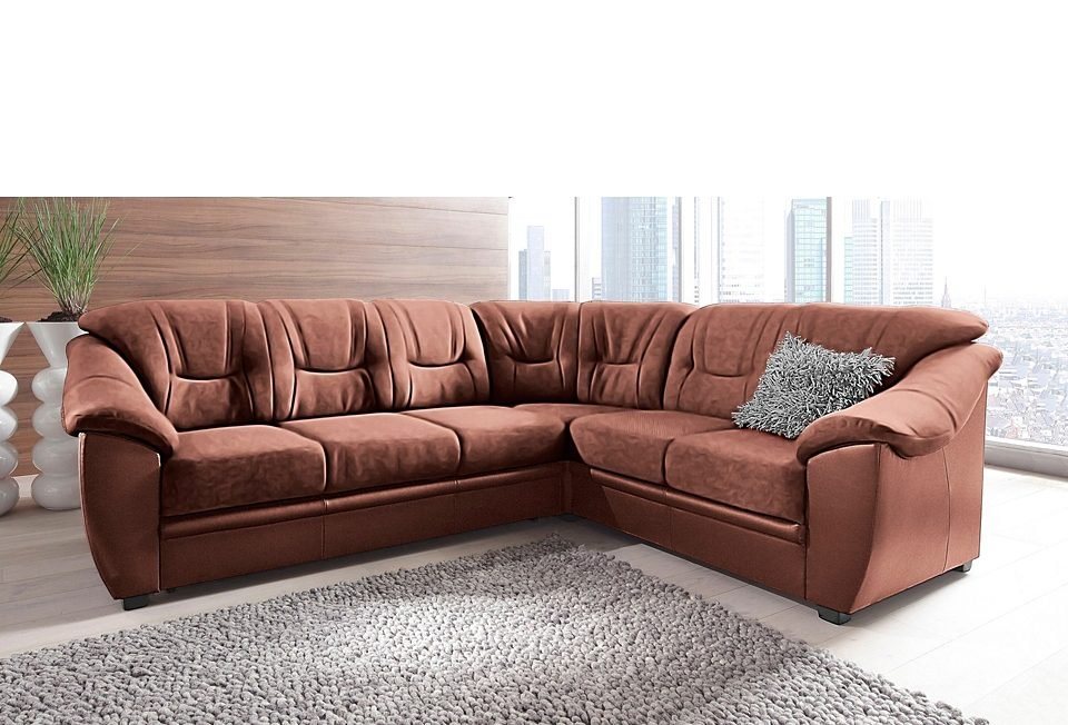 sit&more Ecksofa "Savona L-Form", wahlweise mit Bettfunktion, inklusive Fed günstig online kaufen