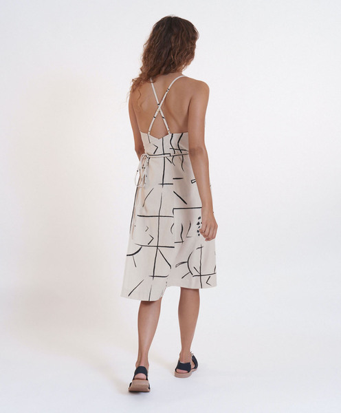 Kleid - Salinas Dress Print - Aus Bio-baumwolle & Leinen günstig online kaufen