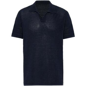 Antioch  T-Shirts & Poloshirts Luciano Turndown Collar Linen Blend Knitted günstig online kaufen