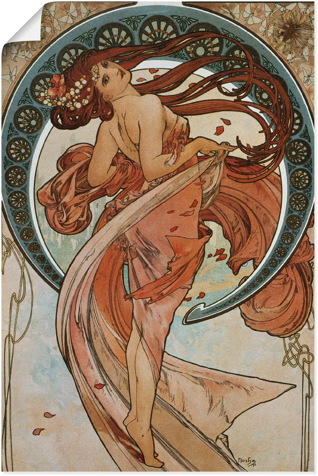 Artland Wandbild »Vier Künste: Der Tanz. 1898.«, Frau, (1 St.) günstig online kaufen