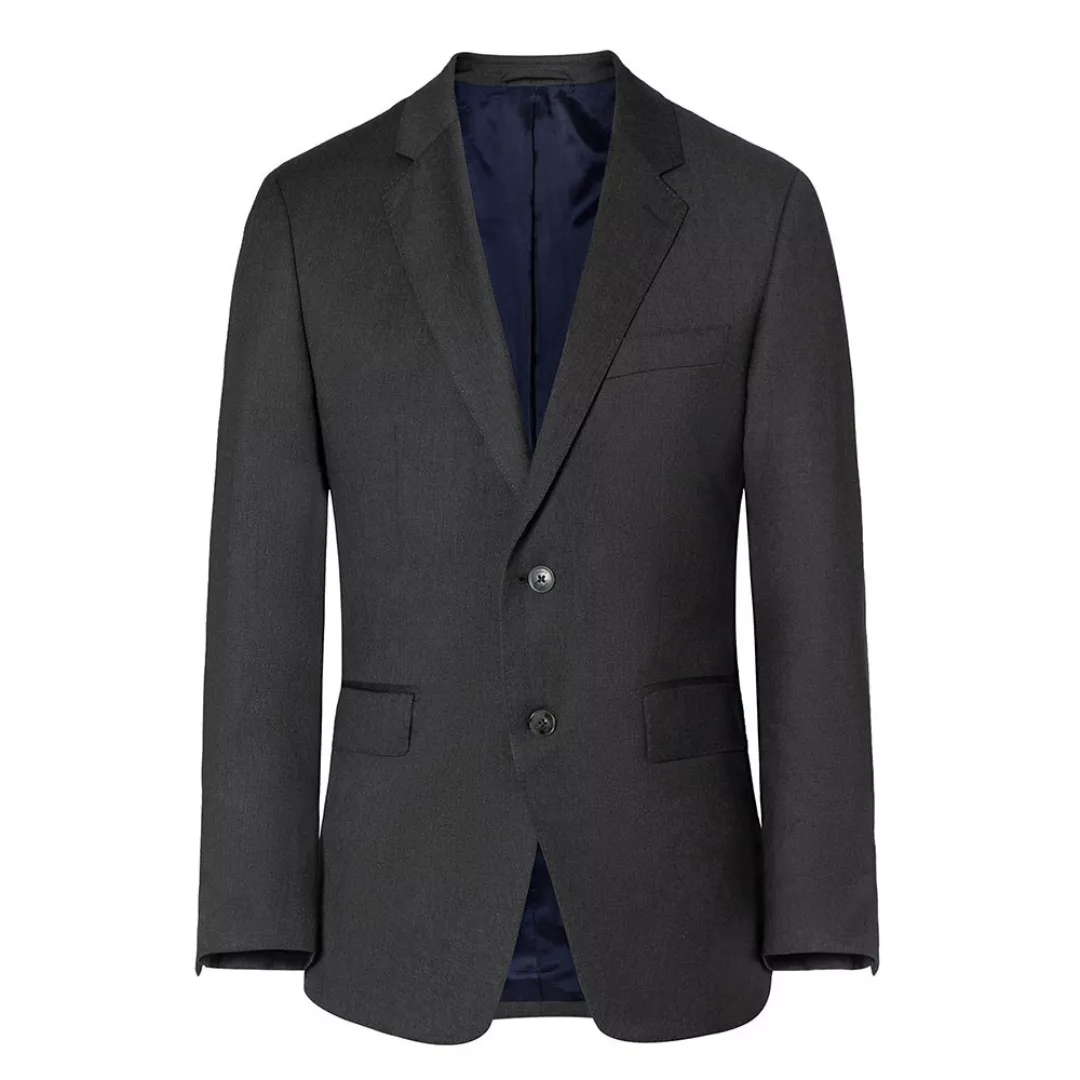 Hackett Einfarbige Wolle Twill Blazer 46 Middle Grey günstig online kaufen