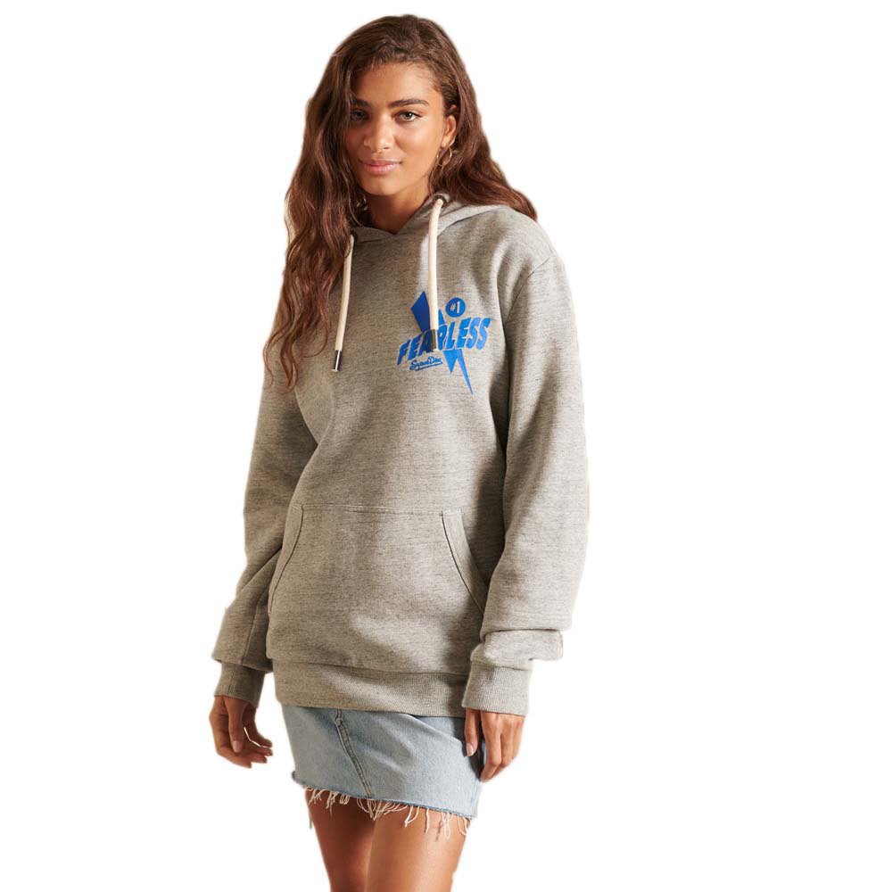 Superdry Oversized Mountain Crew Pullover M Athletic Grey Marl günstig online kaufen