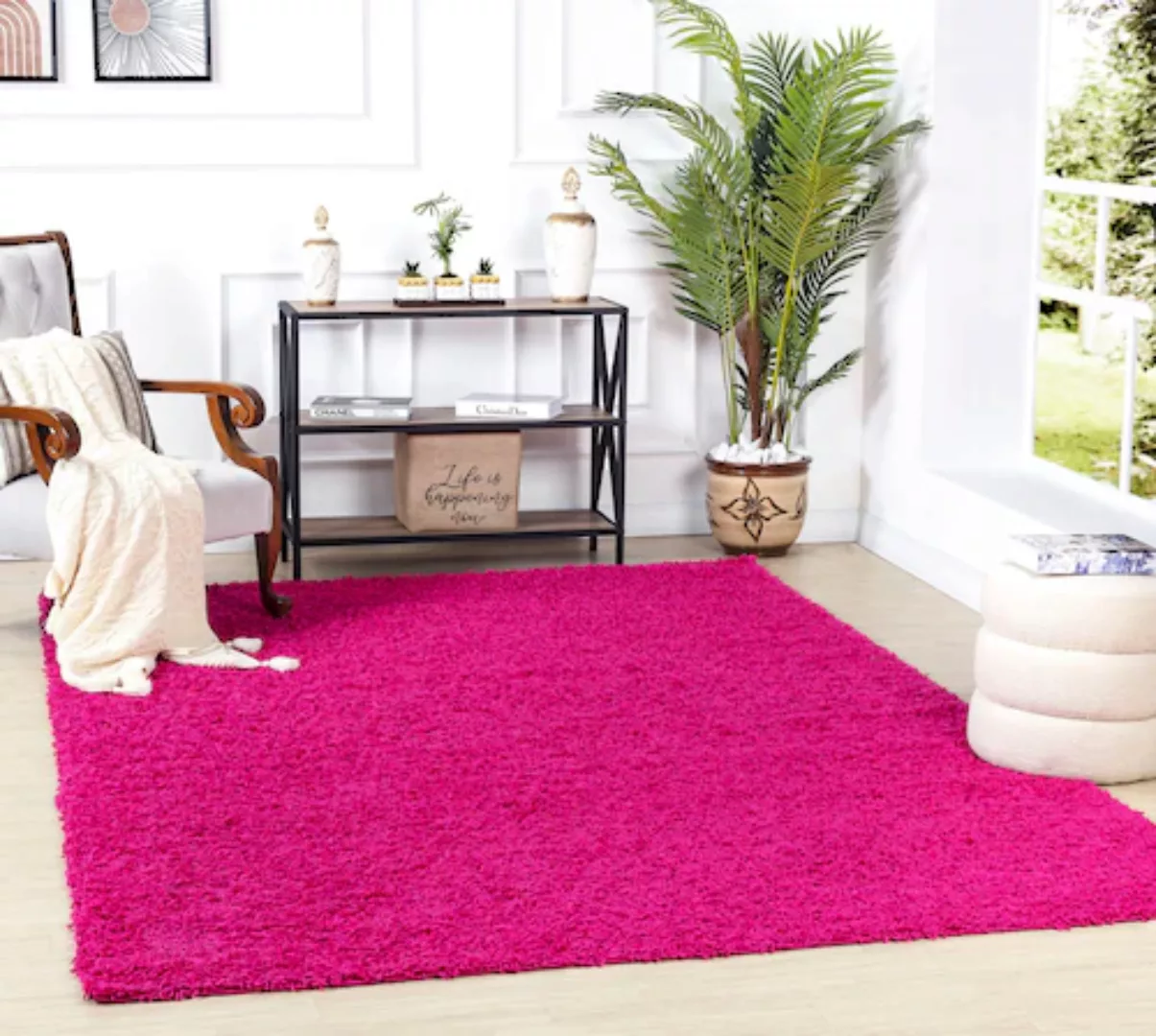 Surya Hochflor-Teppich »UNI CHIC 2308«, rechteckig günstig online kaufen