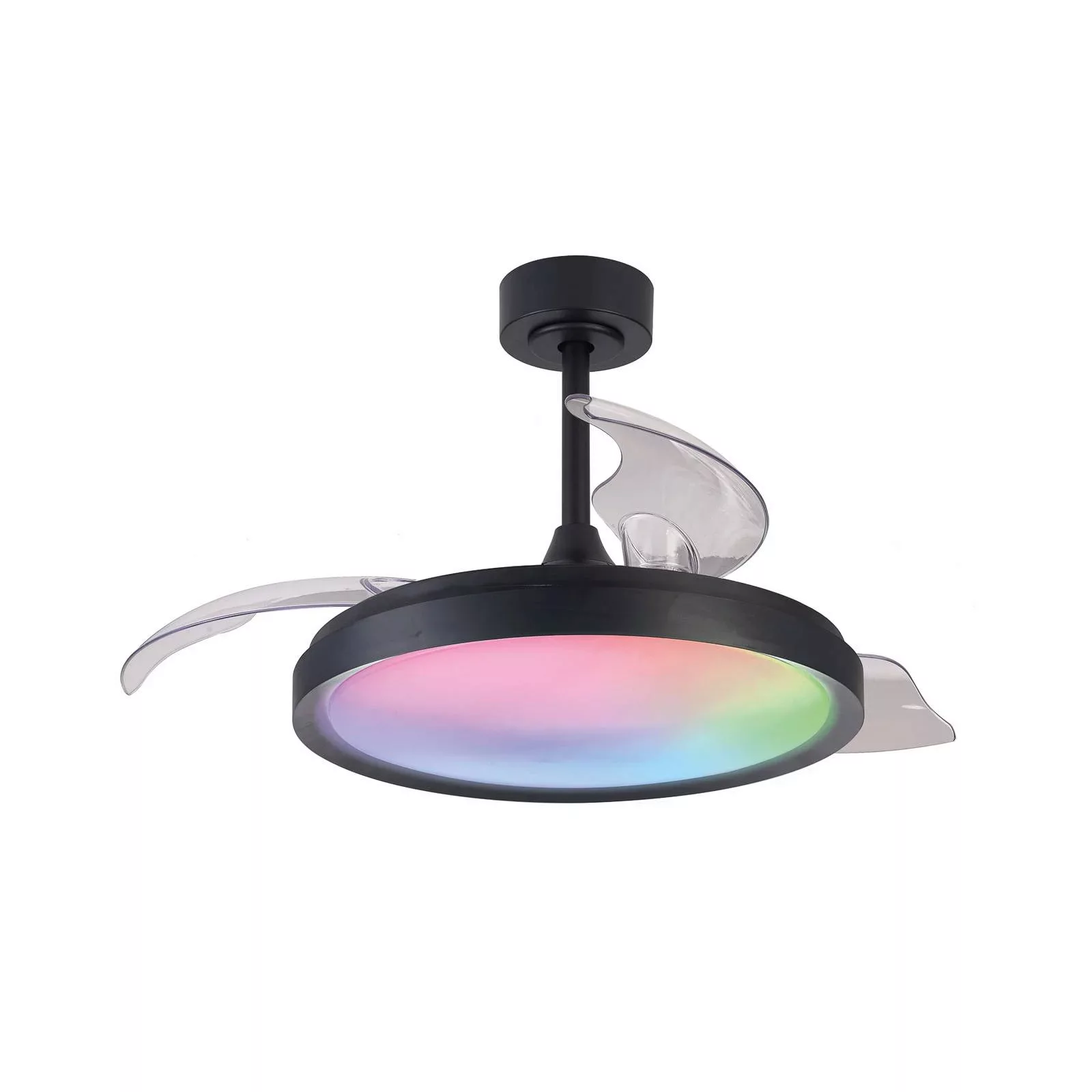 LED-Deckenventilator Siberia schwarz DC leise Ø106cm CCT RGB günstig online kaufen