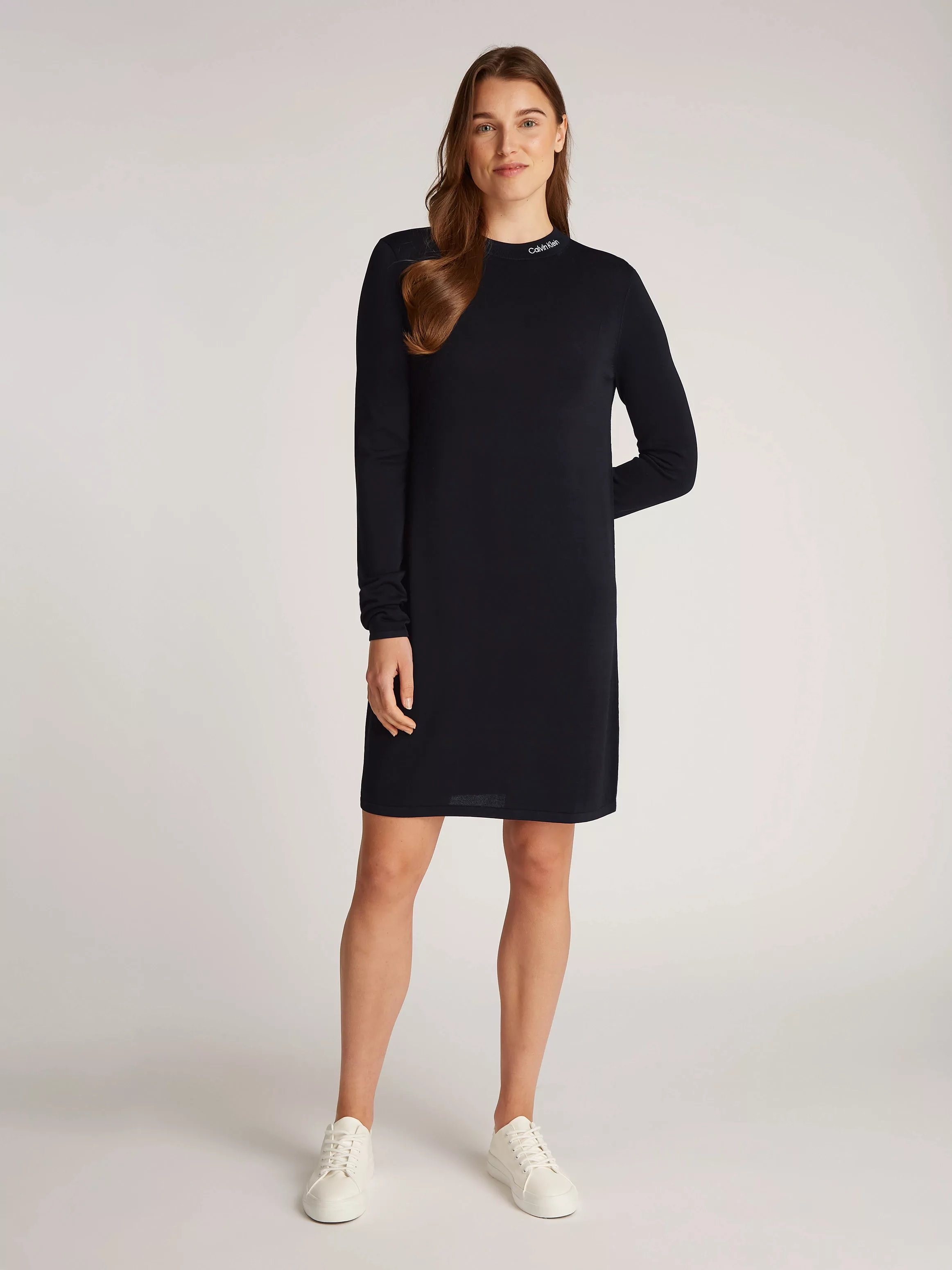 Calvin Klein Jeans Maxikleid "SMOOTH YARN SWEATER DRESS", mit Logodruck günstig online kaufen