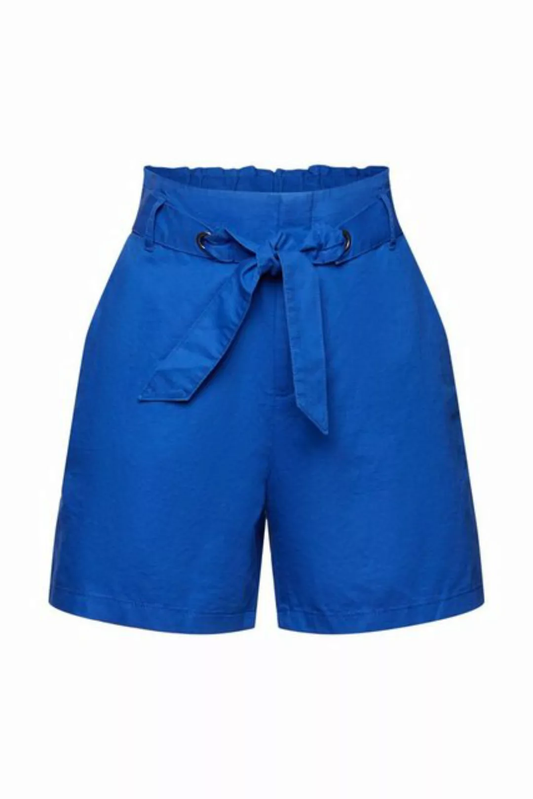 Esprit Shorts Shorts mit Bindegürtel, Baumwoll-Leinenmix (1-tlg) günstig online kaufen