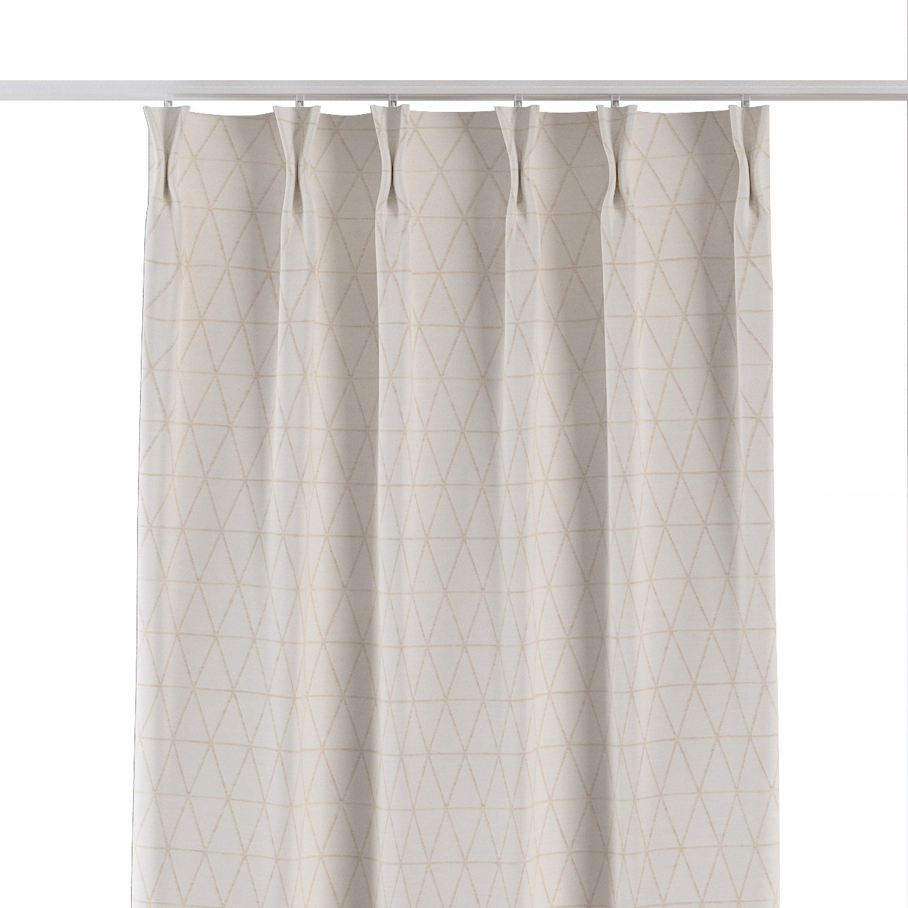 Vorhang mit flämischen 2-er Falten, creme-beige, Sunny (143-94) günstig online kaufen