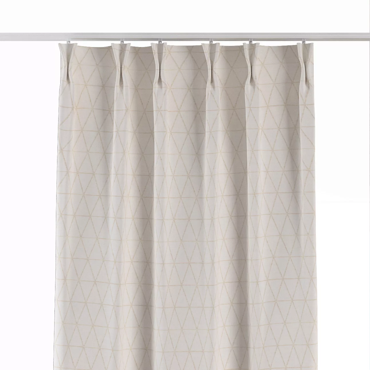 Vorhang mit flämischen 2-er Falten, creme-beige, Sunny (143-94) günstig online kaufen