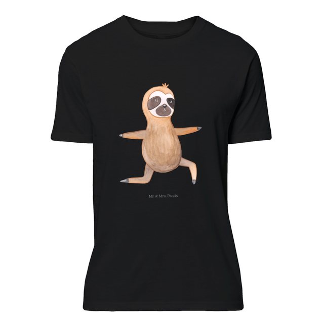 Mr. & Mrs. Panda T-Shirt Faultier Yoga - Schwarz - Geschenk, Faultiere, Yog günstig online kaufen