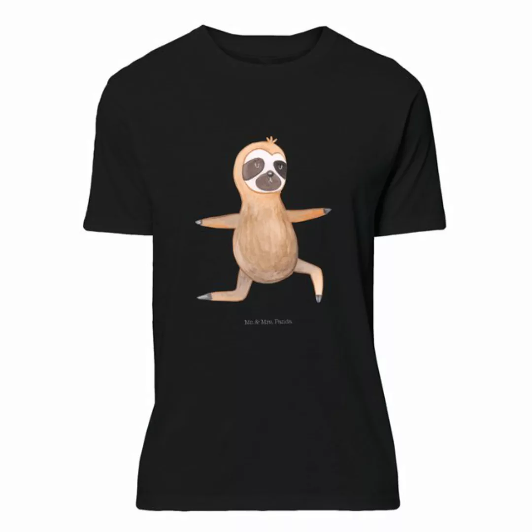 Mr. & Mrs. Panda T-Shirt Faultier Yoga - Schwarz - Geschenk, Krieger, Fault günstig online kaufen